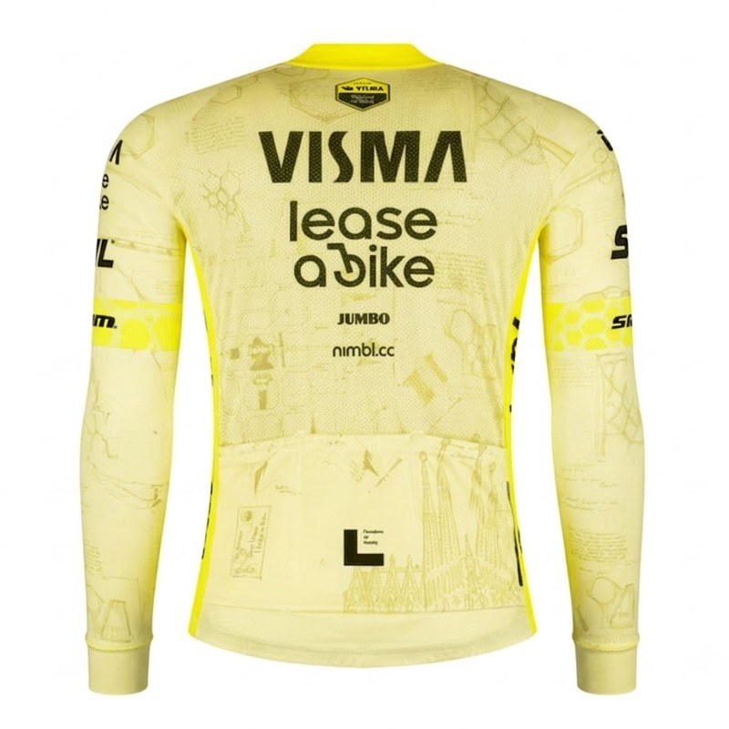 Men’s 2026 Team VISMA Cycling Jersey Cycling Long Sleeve Jerseys Bicycle Jersey