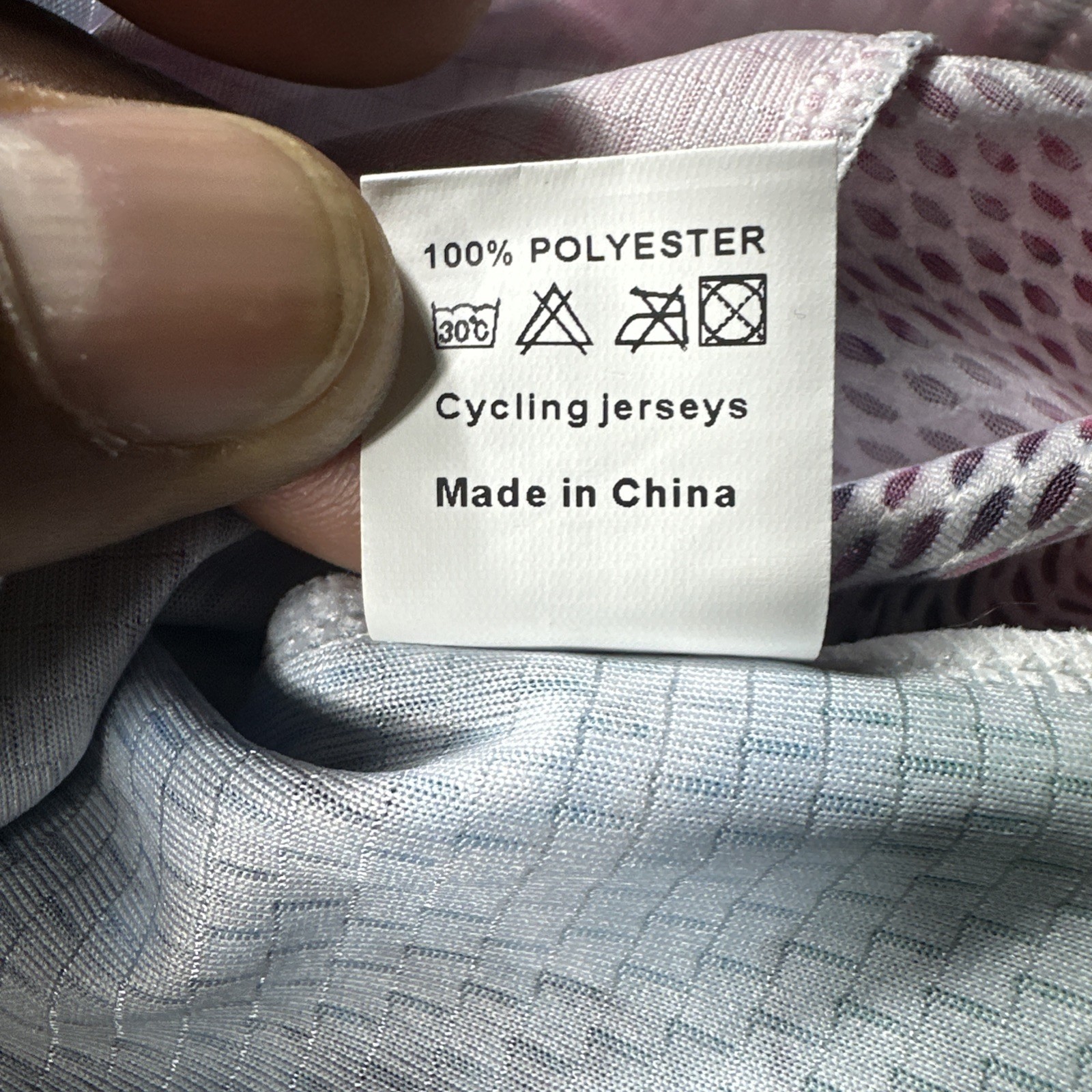 NWT Chuang Di Men’s Watercolor Splash Cycling Jersey Sz L Multi-Color