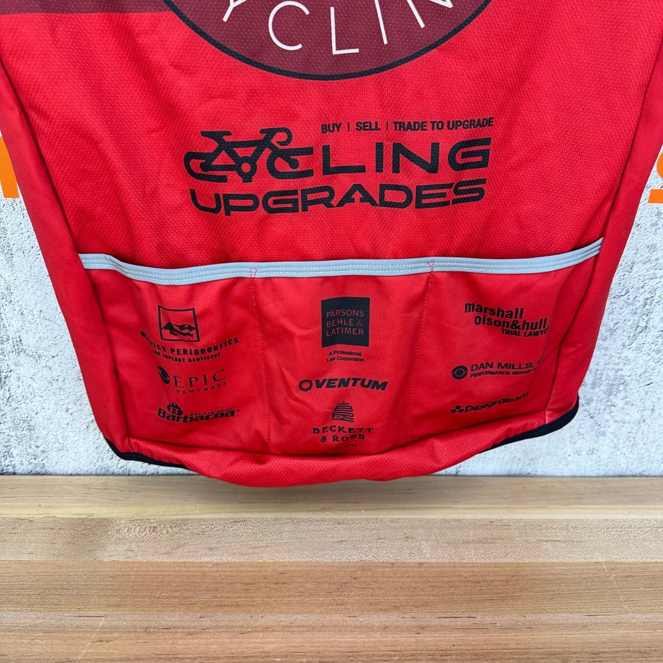 Light Wear! Voler Thermal Red XS Mi Duole Team Cycling Vest