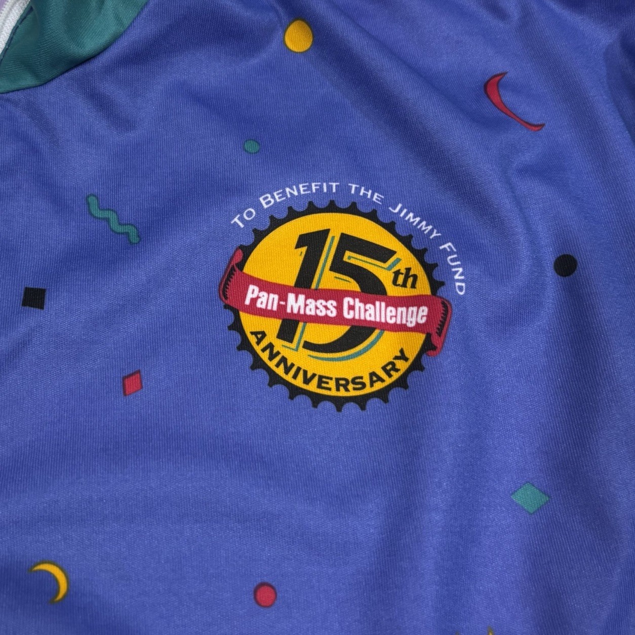 Vintage 1994 Pan-Mass Cycling Jersey VOmax Adult Sz 4 Massachusetts 90s Retro