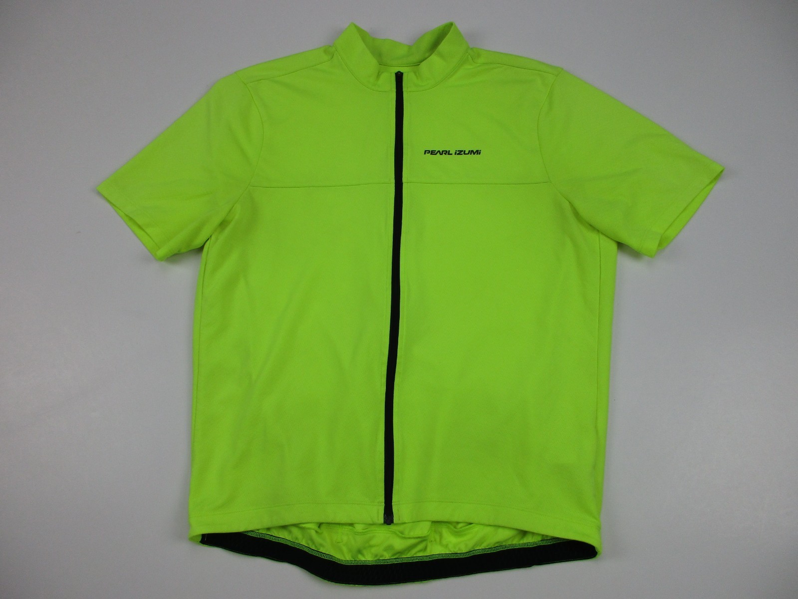 Lot 2 Mens Large Pearl Izumi Quest Cycling Jersey Full ZIp neon green