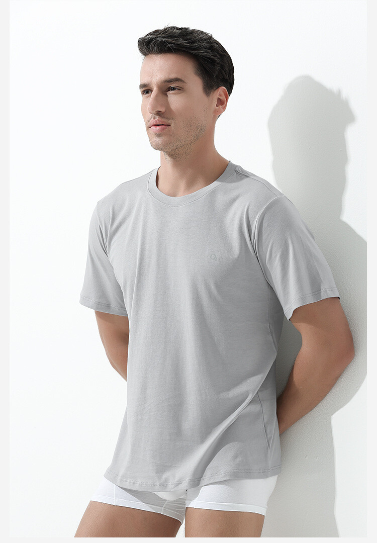 Men’s Summer Short Sleeve Antibacterial Loose Casual Outdoor Breathable T-Shirt