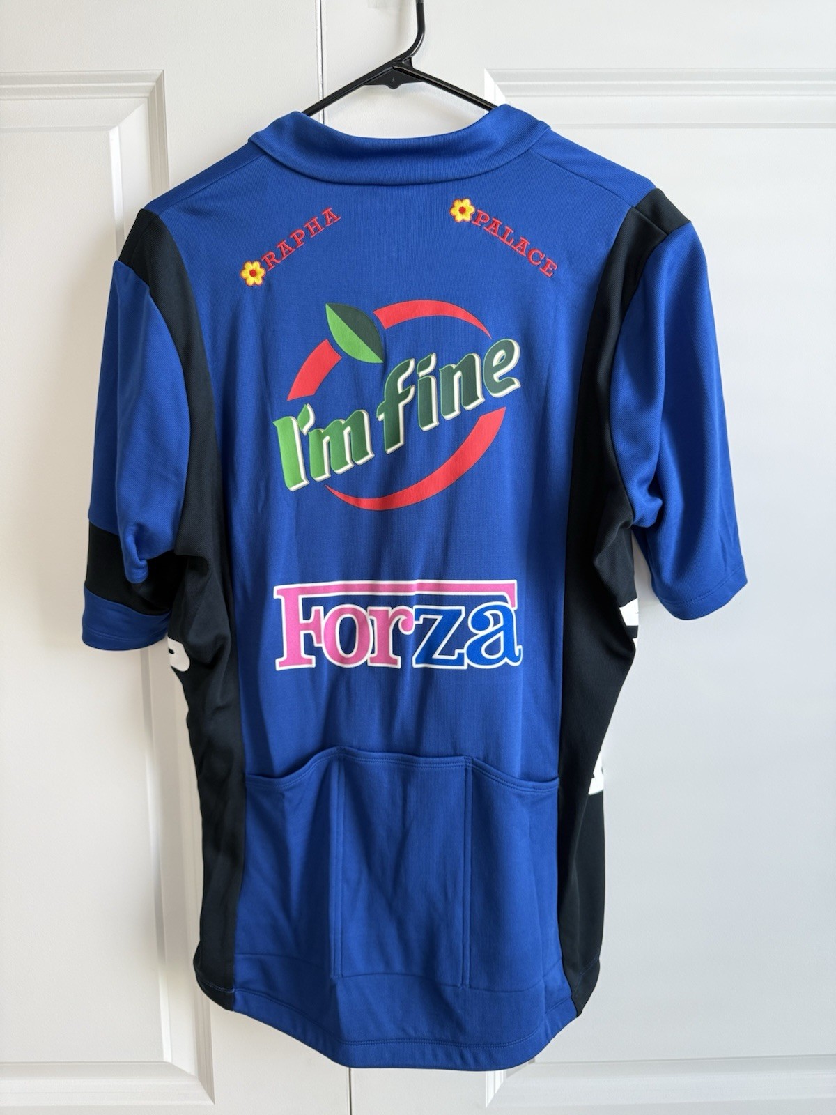 Palace x Rapha Classico Short Sleeve Jersey Blue, Size XXL