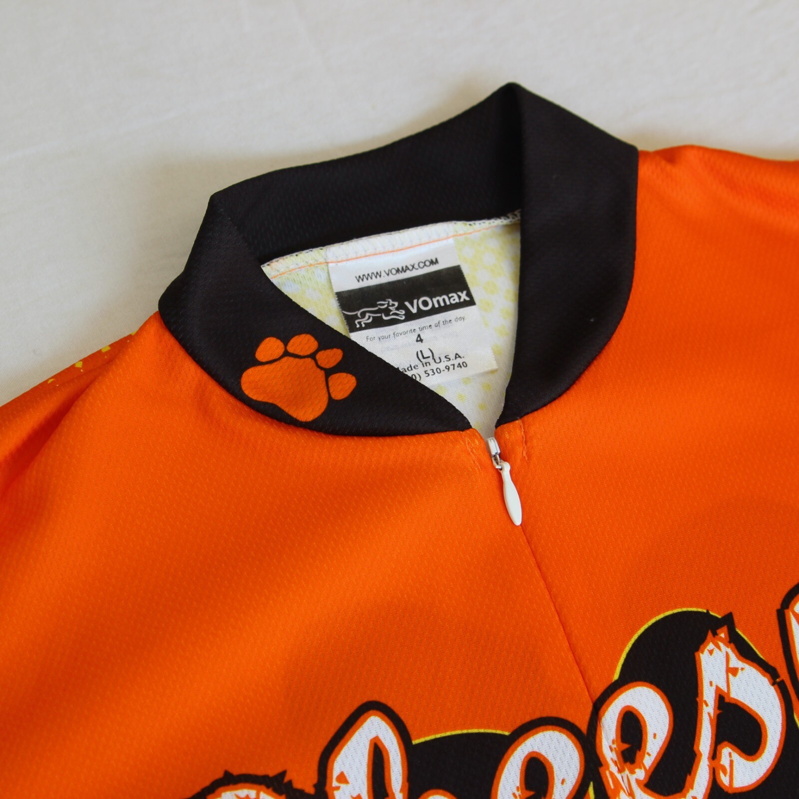 VOmax Cheesy Riders Bicycle Jersey Mens L Chester Cheetah Cheetohs MS 150 Tour