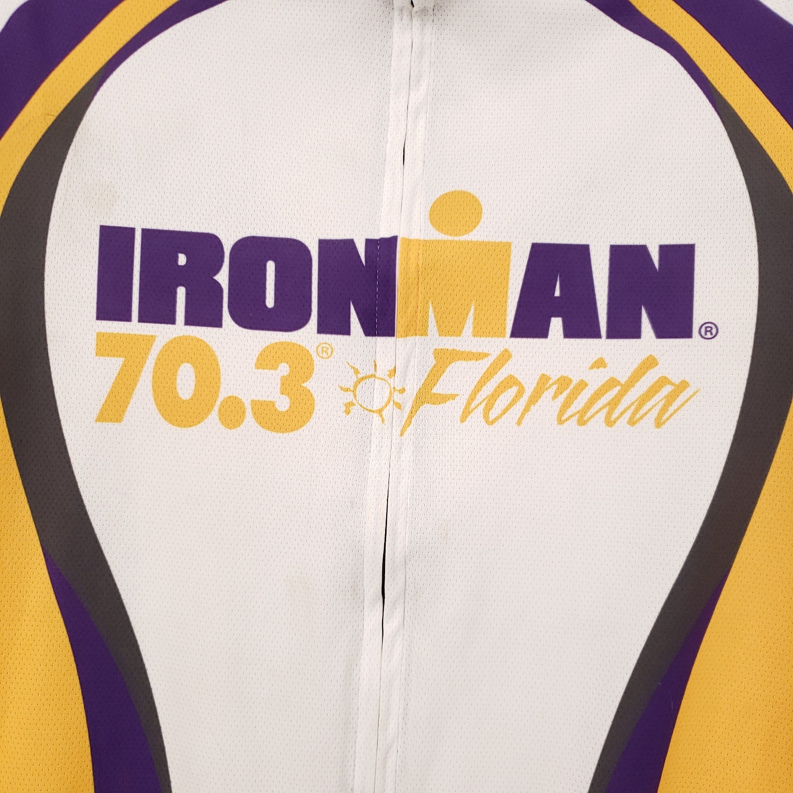 Ironman Cycling Jersey Set Mens S Small Multicolor 70.3 Florida Full Zip Padded