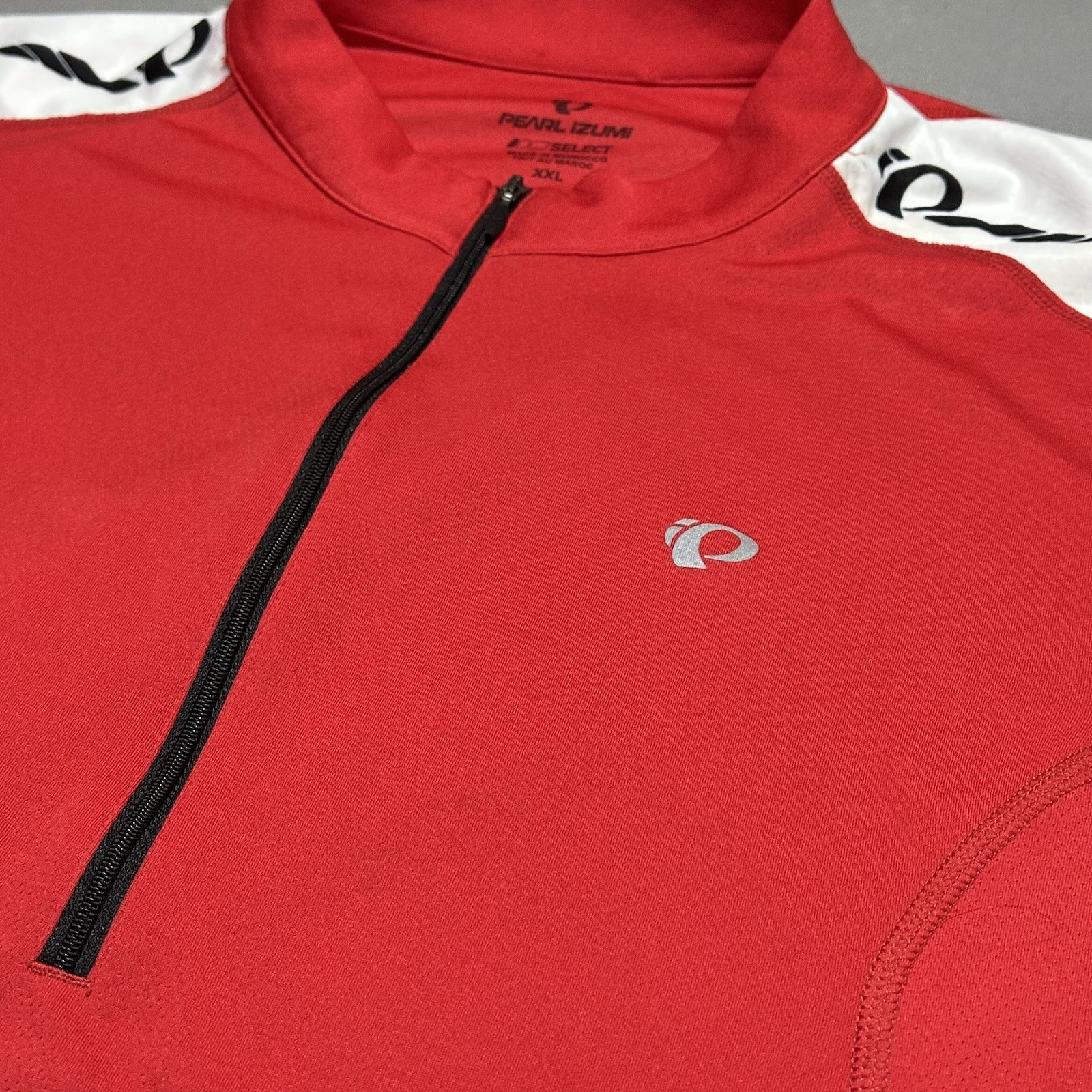 PEARL IZUMI Select Cycling Jersey Men’s Size 2XL XXL Red 1/2 Zip Race Pockets