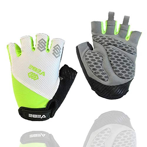 VEBE Men & Women Cycling Gloves Mountain Bike Gloves – Breathable Small Green