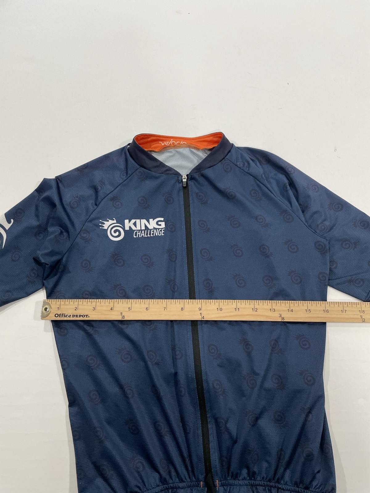 Velocio Men’s Small MEN’S ULTRALIGHT Cycling JERSEY Blue Full Zip Made In Italy