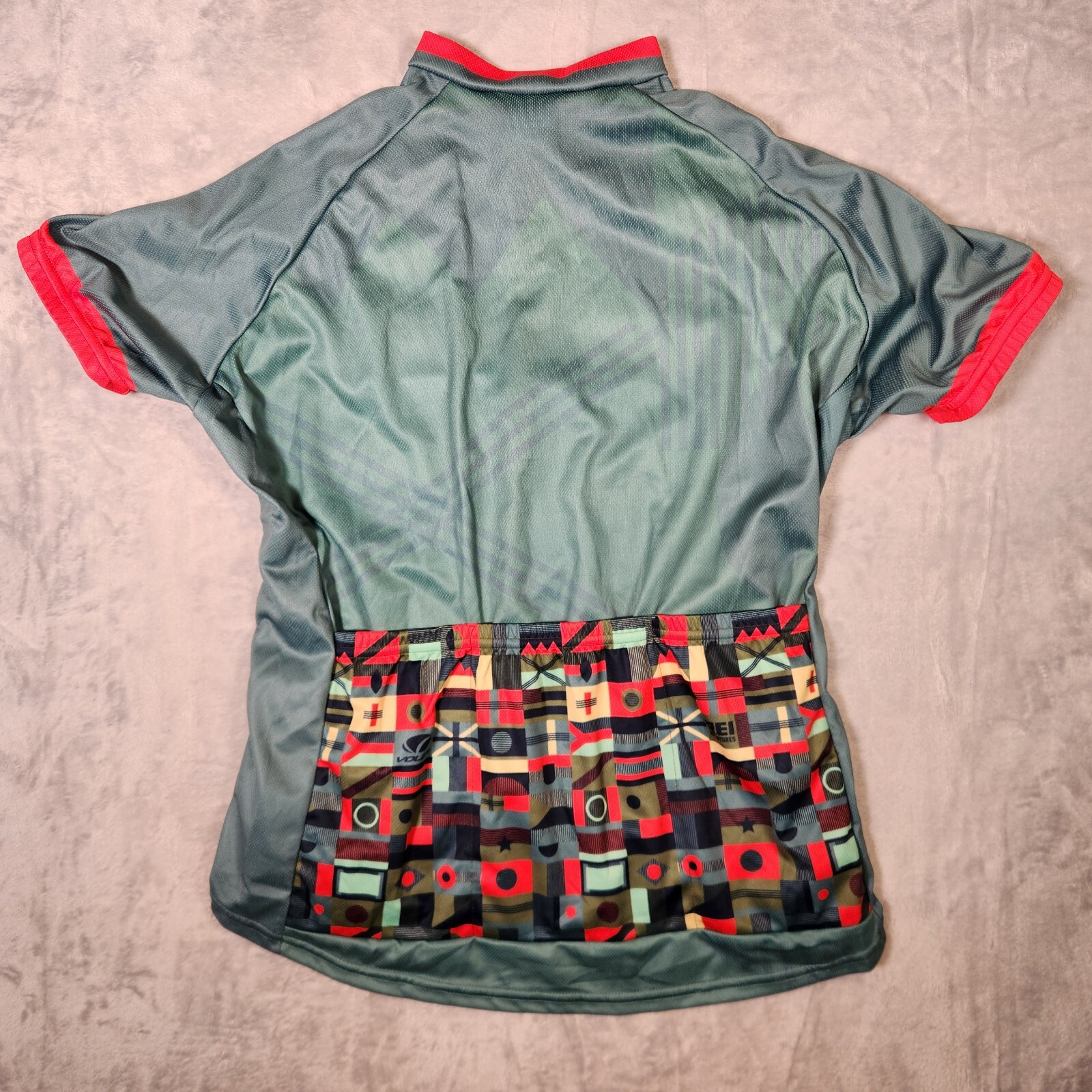 Voler Cycling Jersey Womens Large Green REI Adventures Mountain Bike Shirt Top
