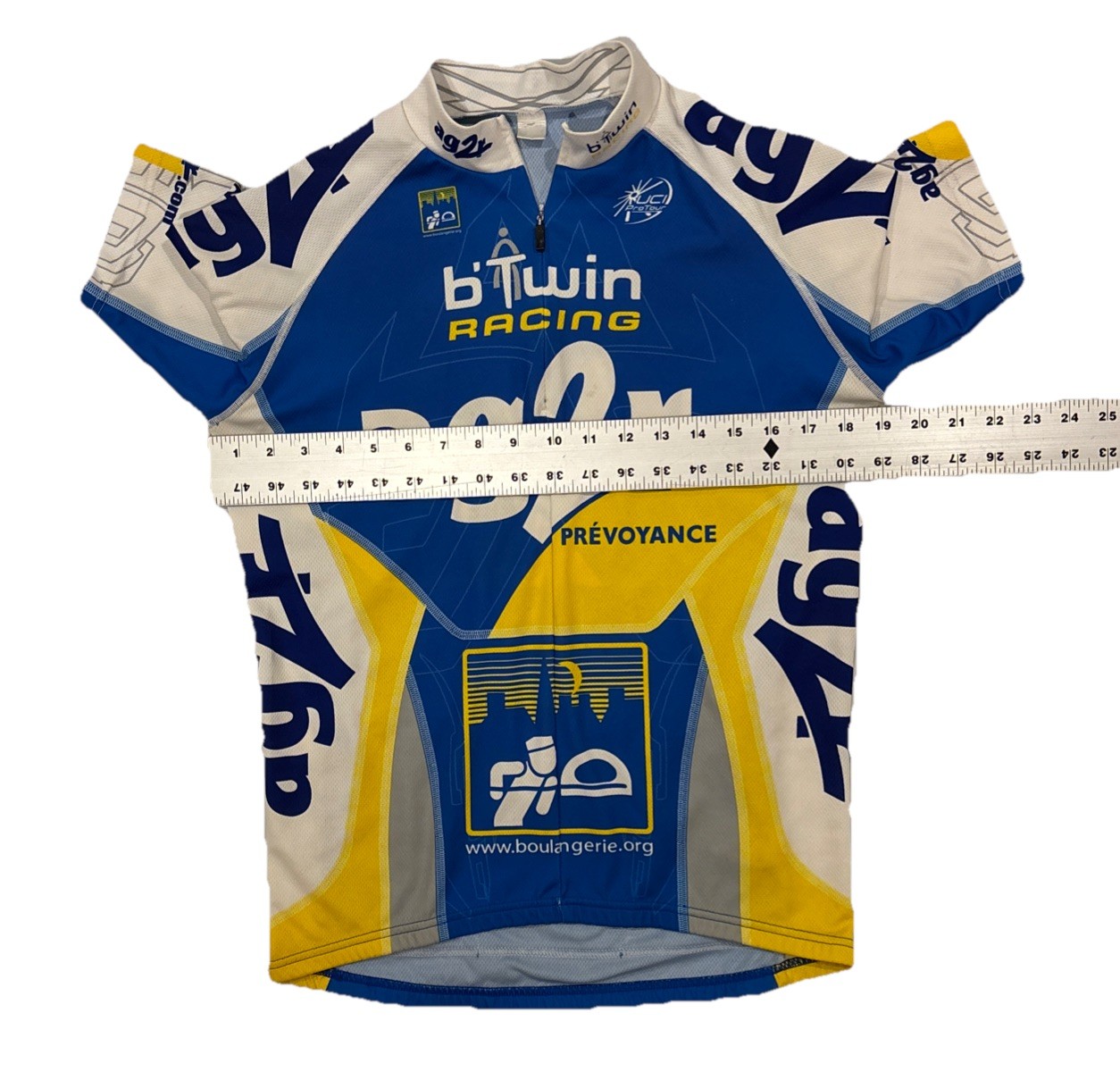 Men’s Medium B Twin Racing team ag2r Cycling Jersey Michelin Prévoyance