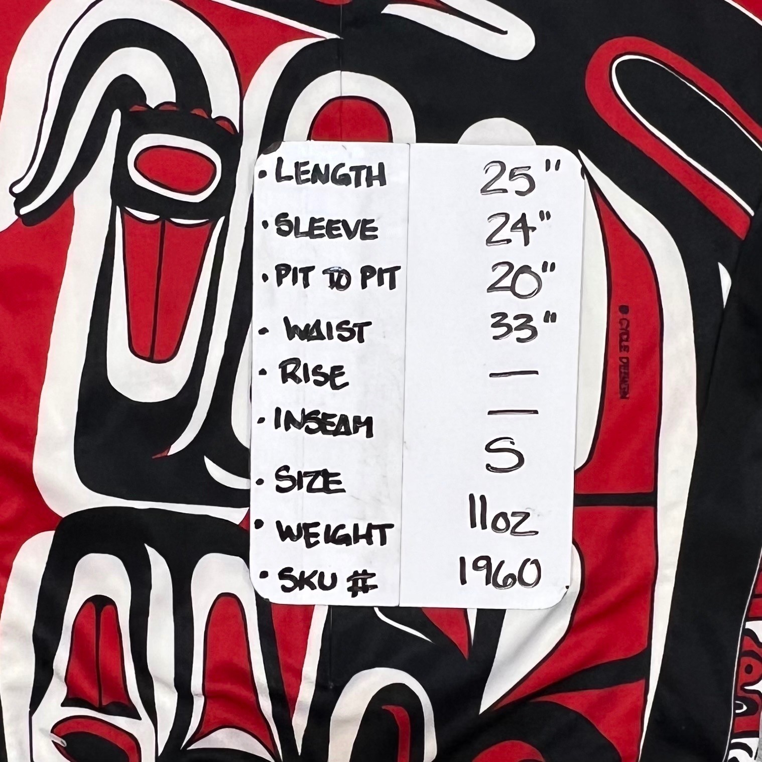 Vintage Performance Bike Native American Totem Pole Graphic Cycling Jersey Small