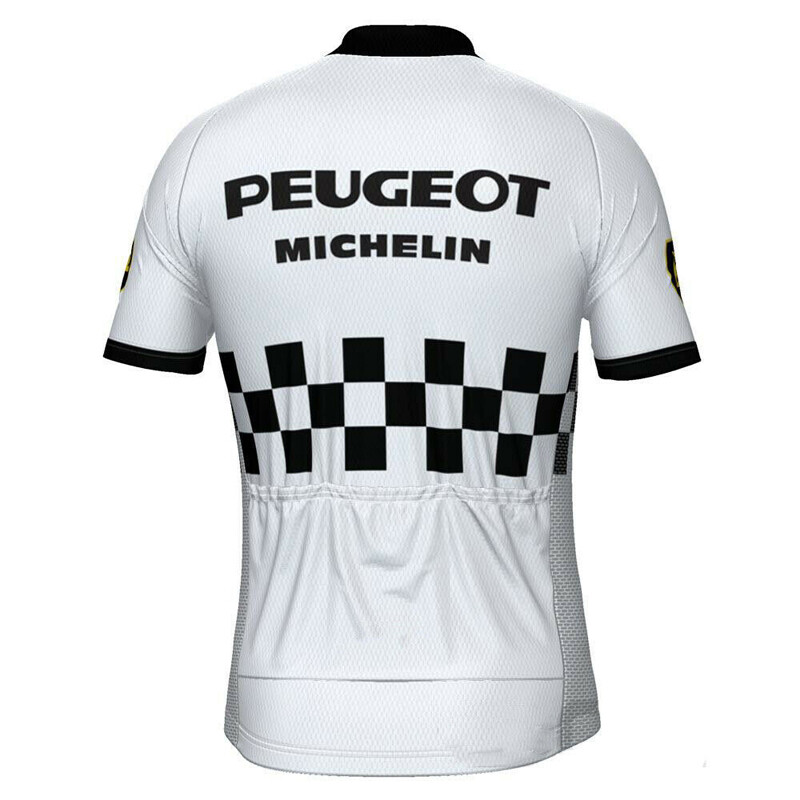 Peugeot Michelin Cycling Team Jersey cycling Short Sleeve jerseys Bike Jerseys