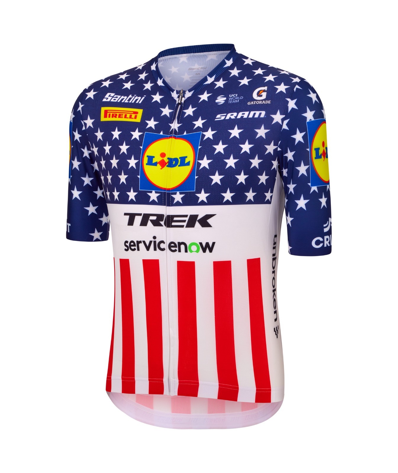 SANTINI LIDL TREK USA NATIONAL CHAMPION JERSEY –UNITED STATES CYCLING JERSEY
