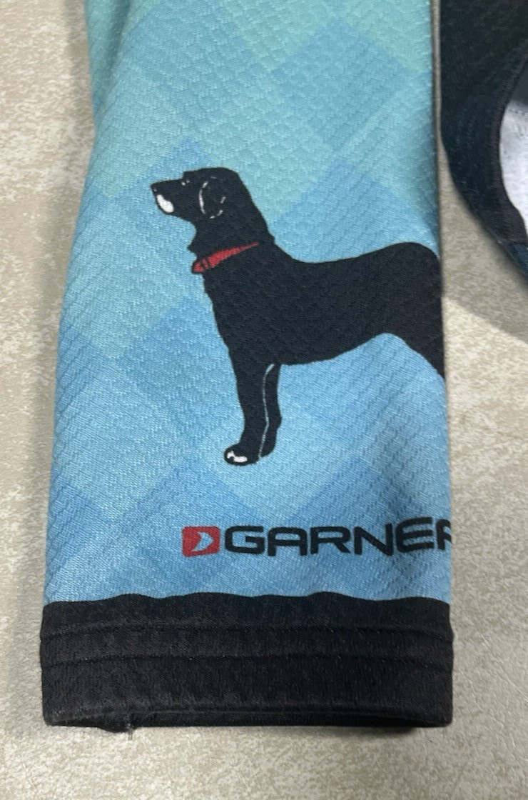 Louis Garneau The Black Dog Green Long Sleeve Cycling Jersey See Descr 1262
