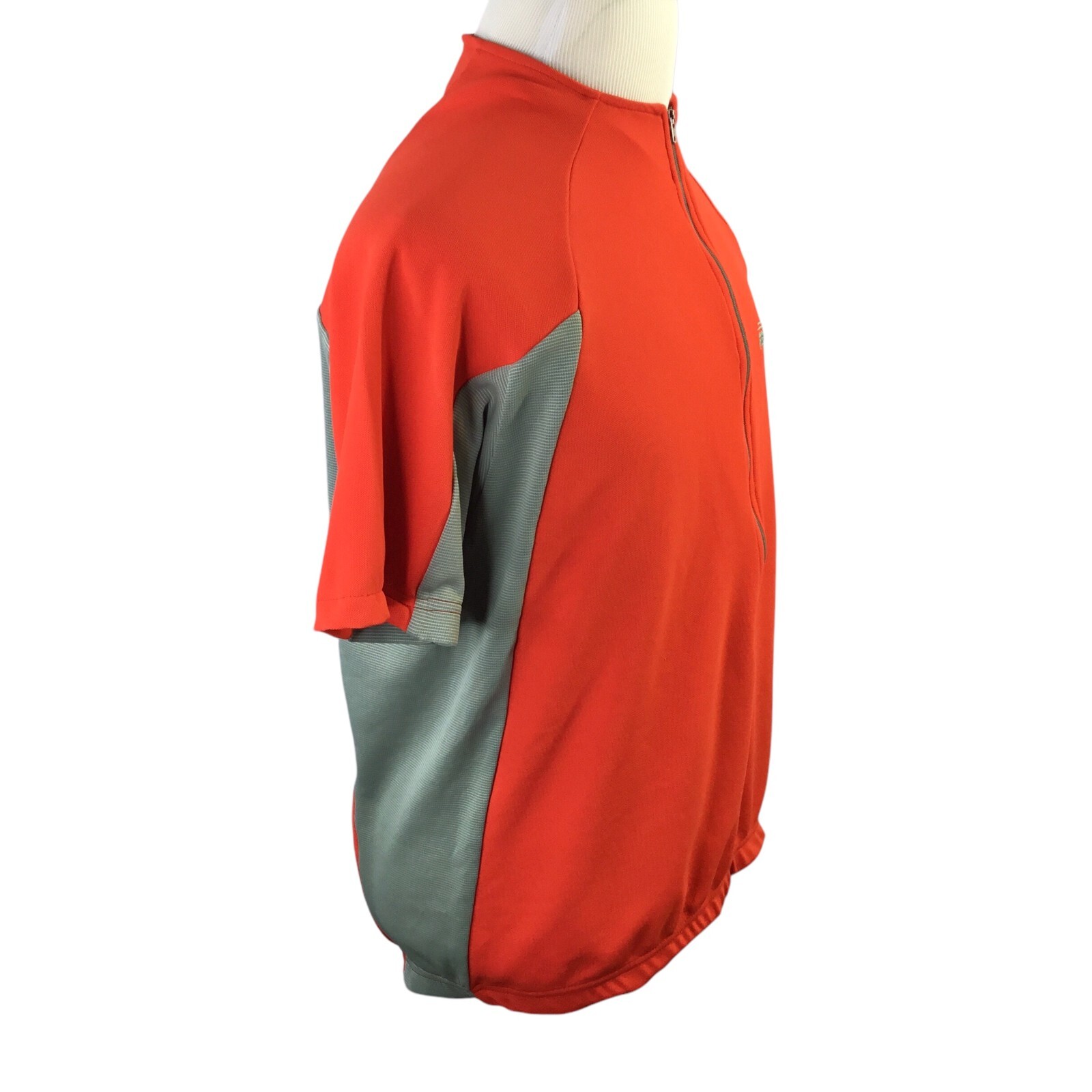 Patagonia Cycling Jersey Vtg Y2K Bike 1/2 Zip Short Sleeve Large USA Red Gray