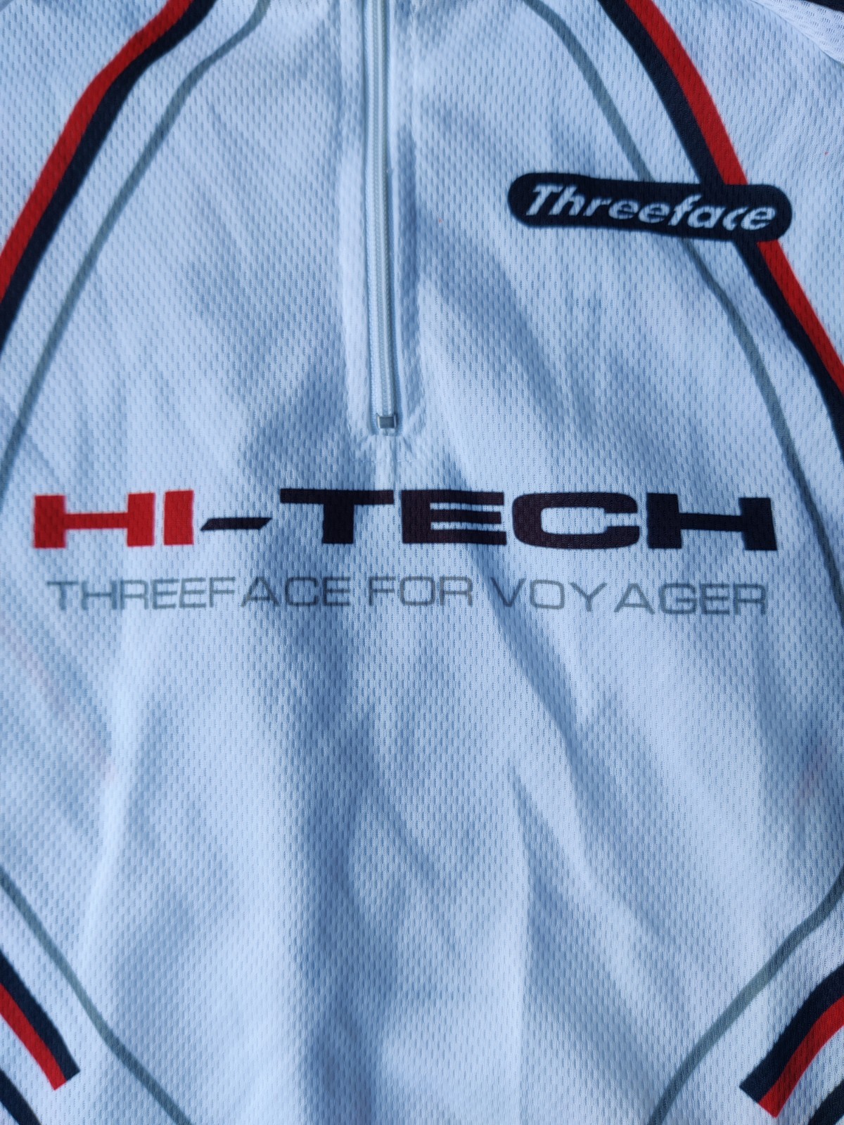 Threeface Cycling Shirt Jersey L Italy Hi-Tech for Voyager 1/4 Zip Elastic Waist
