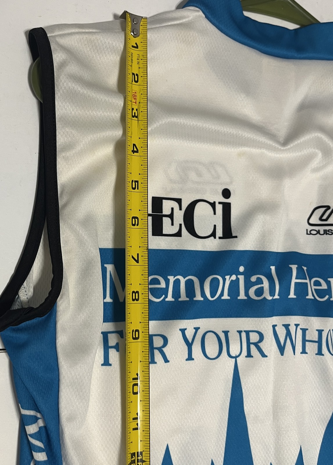Louis Garneau ECI Memorial Hermann Cycling Jersey Men’s Large Sleeveless Bike