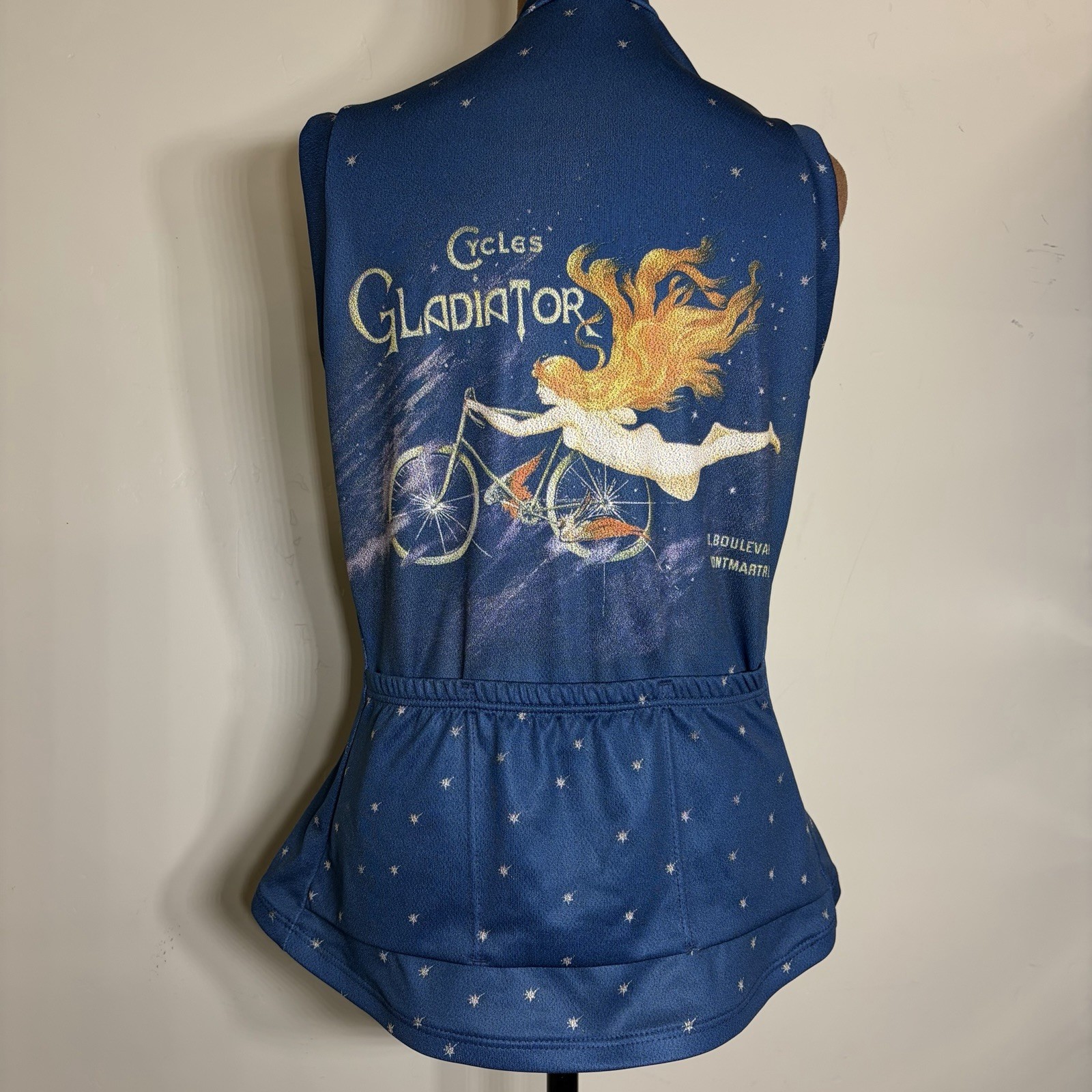 REI Women’s Gladiator Biking Jersey Blue, Large, Excellent Condition!