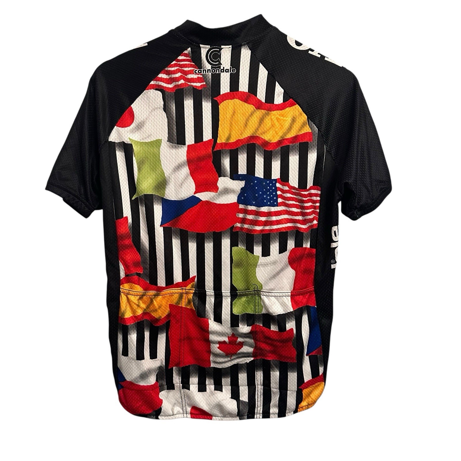 Volvo Cannondale Flags Made in USA Vintage Cycling Jersey Men’s Medium Zip