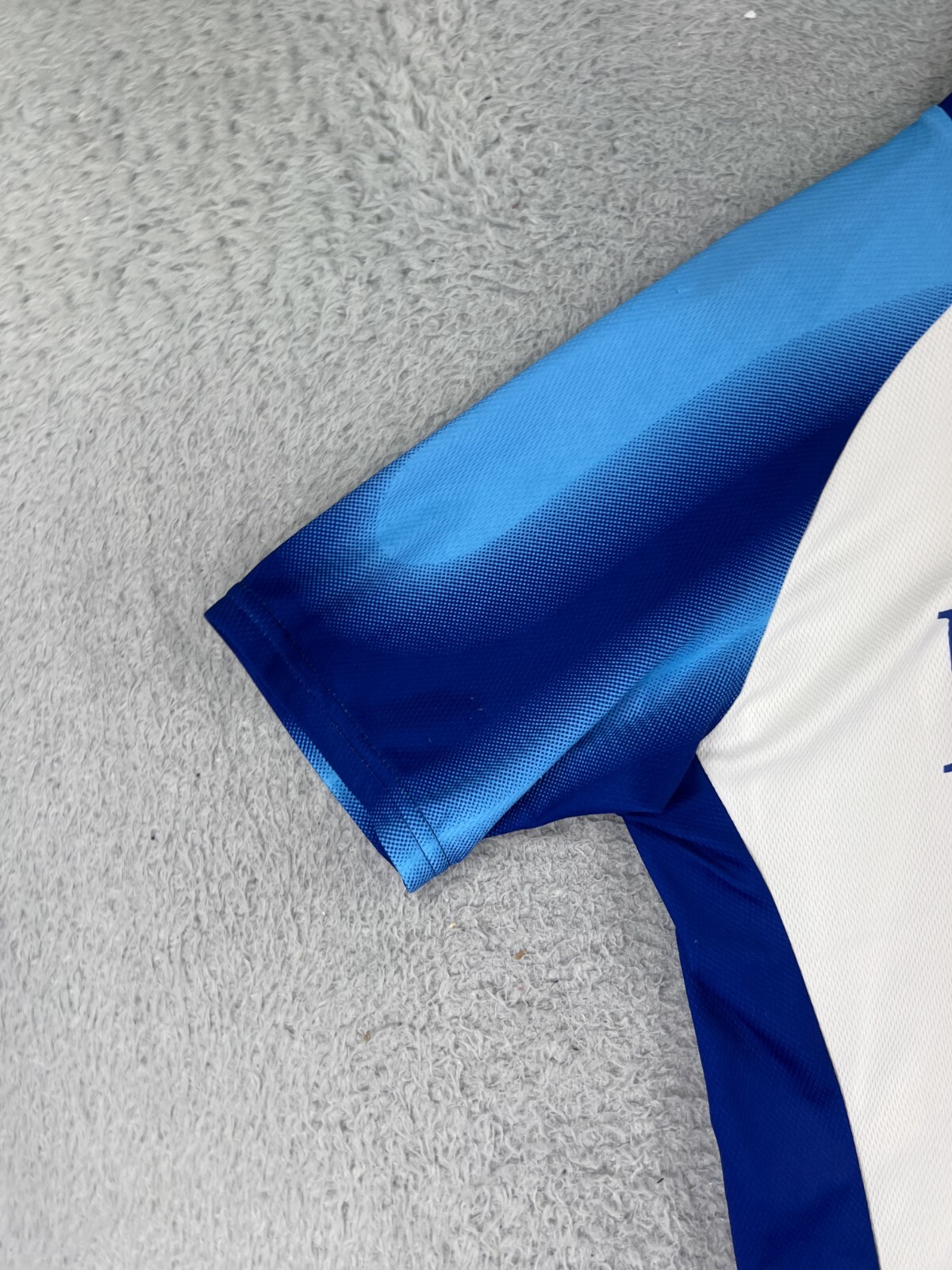 Voler Cycling Jersey Adult Large Blue White 1/2 Zip 100% Polyester Made USA