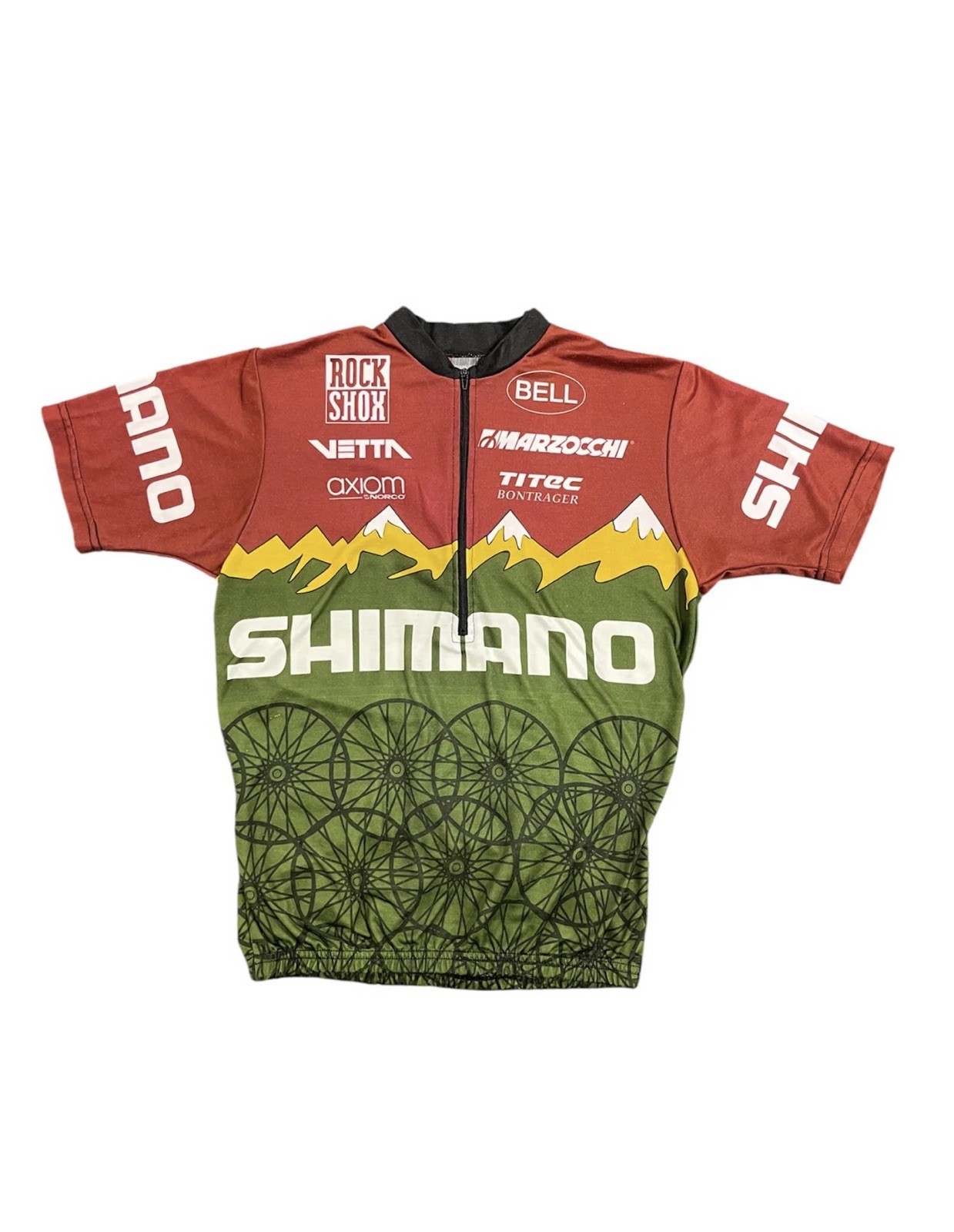 Vintage Shimano Bike Jersey Mtb Mountain bike 90’s Rock Shox Titec Bontrager M/L