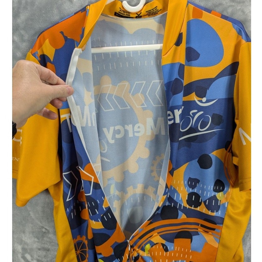 Cycling Jersey Mens 2XL Vomax Bike Bicycle Gears Outdoor Sports Athletic Preppy