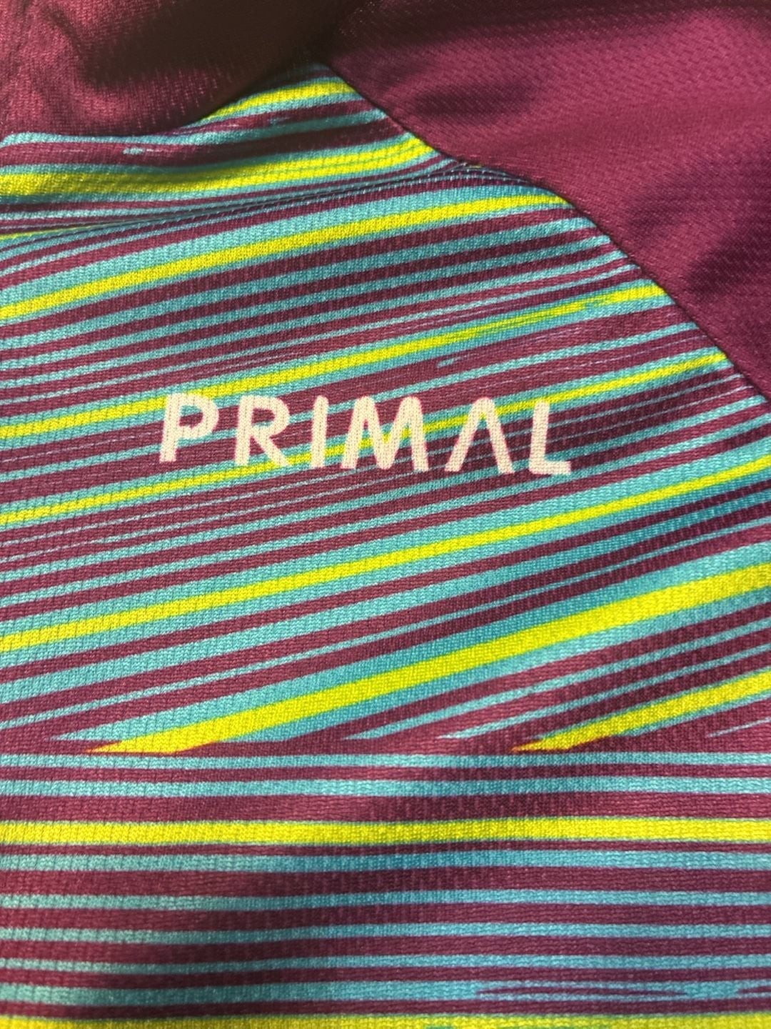 Primal Wear Women’s Sport Cut Cycling Jersey in Selara Multi-Color Striped Desig