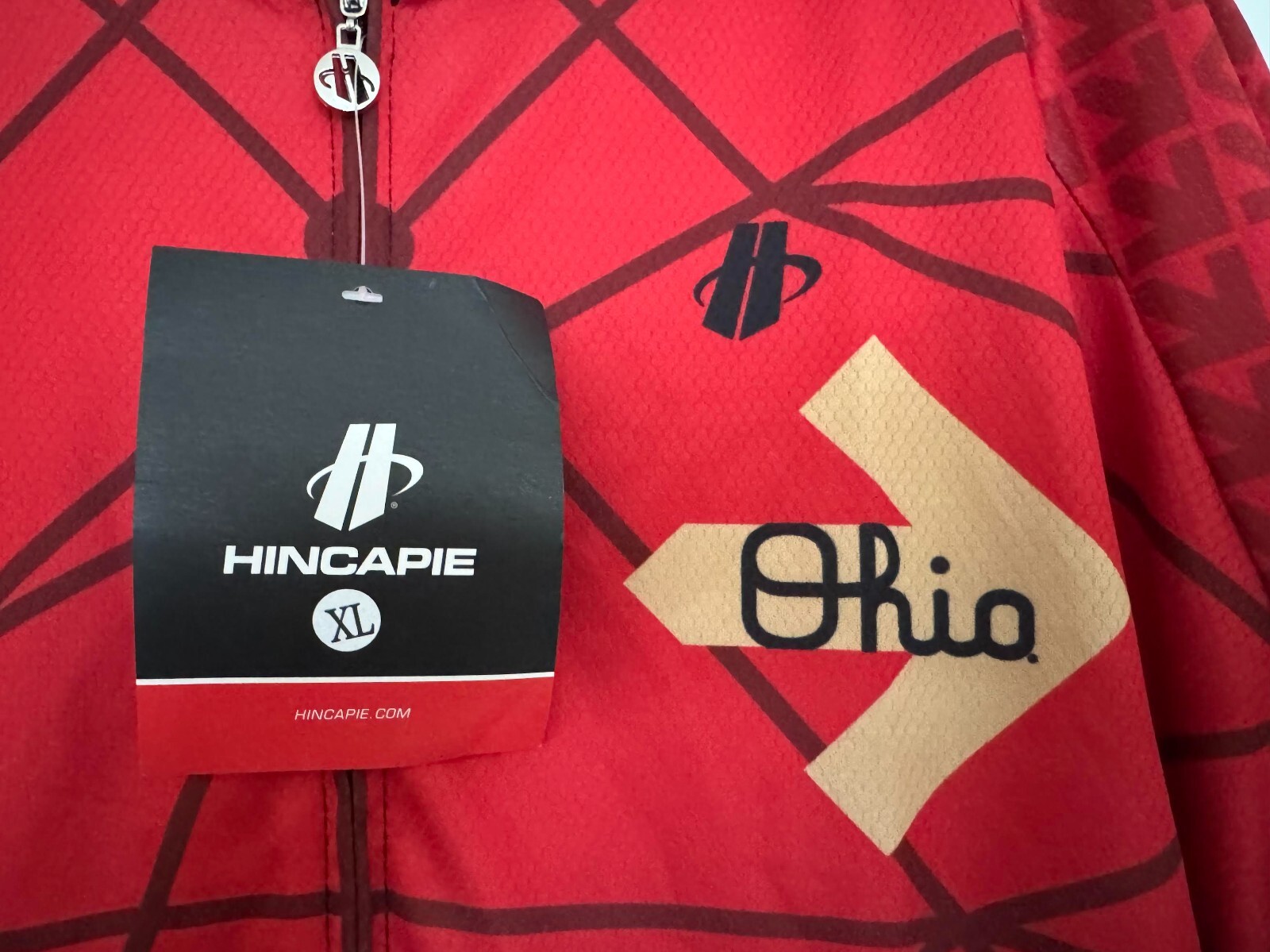 Men’s Hincapie Cycling Jersey, Ohio “Together We Are Legendary”, Size XL, NEW