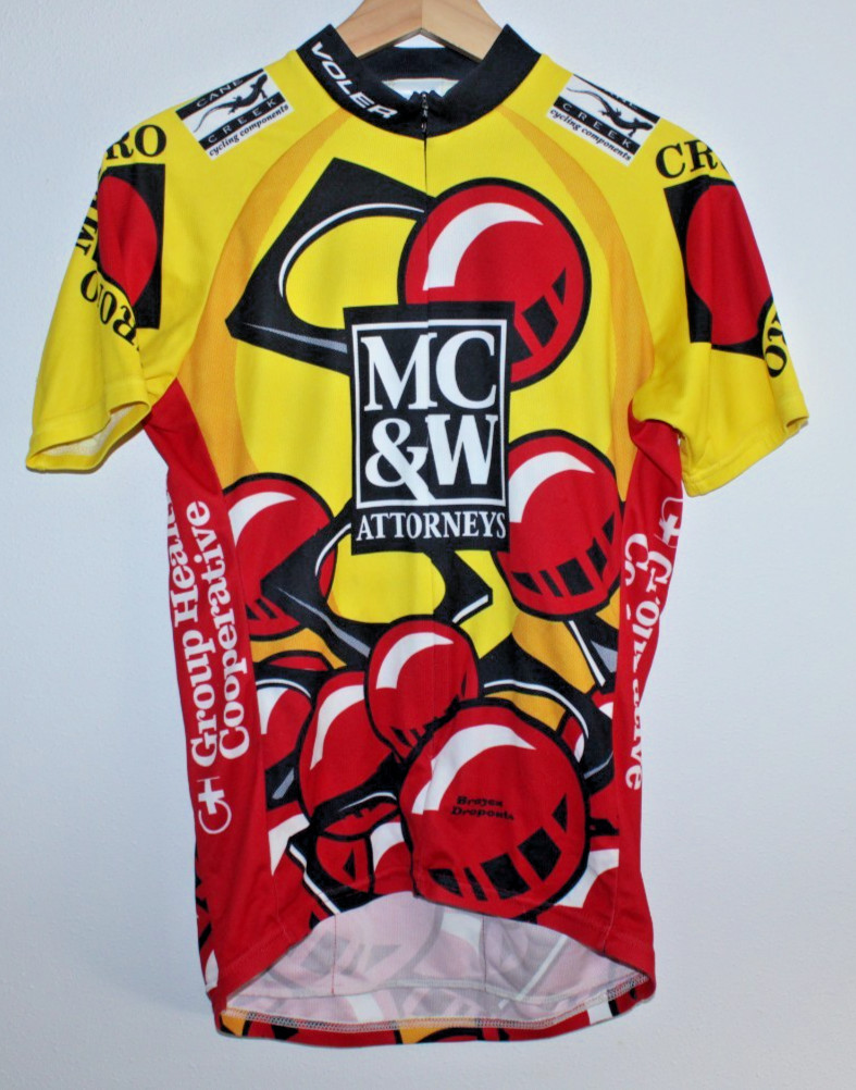 Voler Men’s Cycling Jersey Small Rear Pockets 36″ Chest 23/28″ T2B 32″ Waist MTB