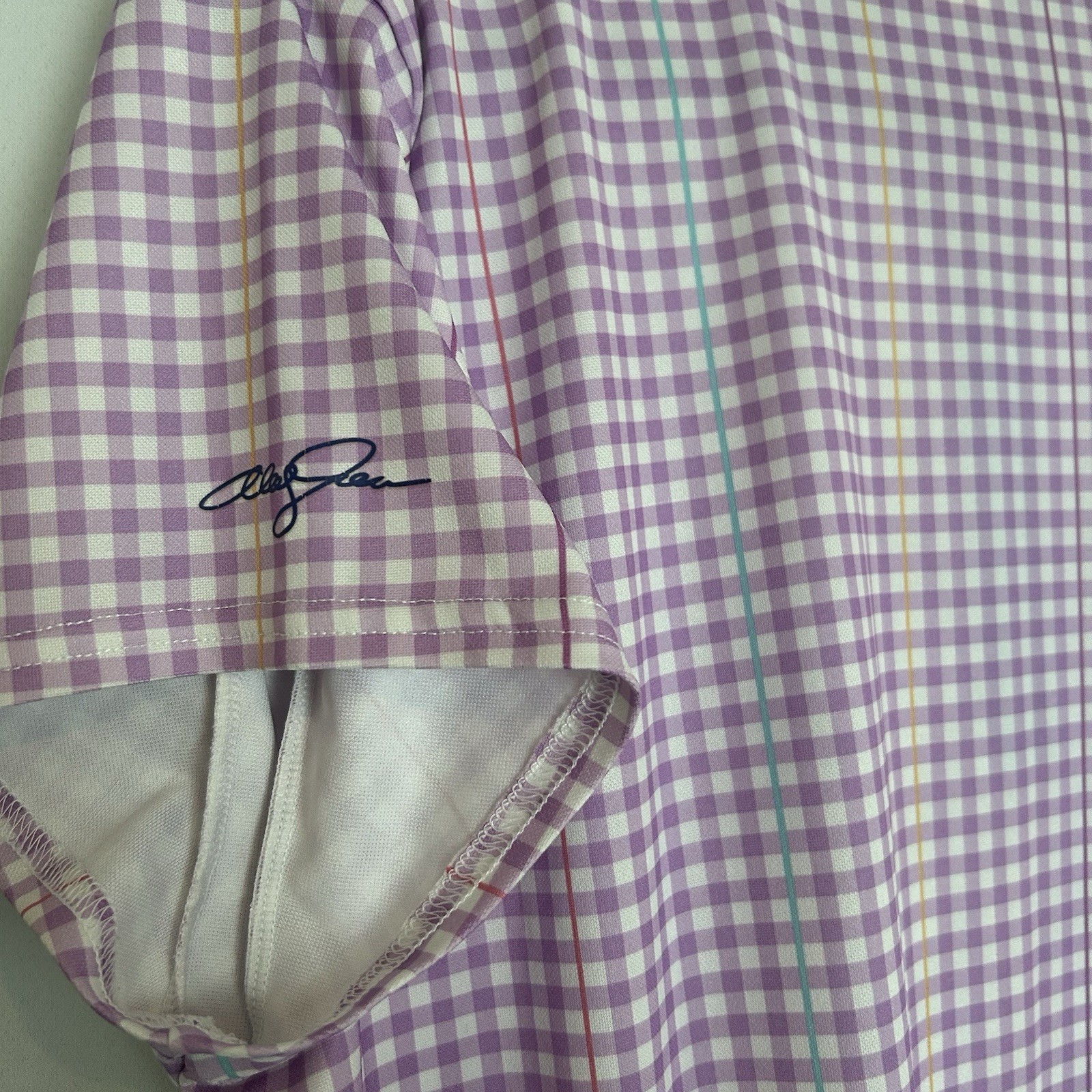 Alexander Julian Women’s XXL Cycling Jersey 1/4 Zip Multicolor Check Back Pocket