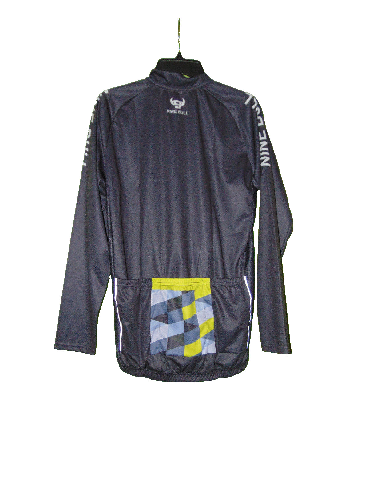 NINE BULL CYCLING SHIRT LARGE MEN NEW WITH TAGS 100% POLYESTER ZIPPER FRONT