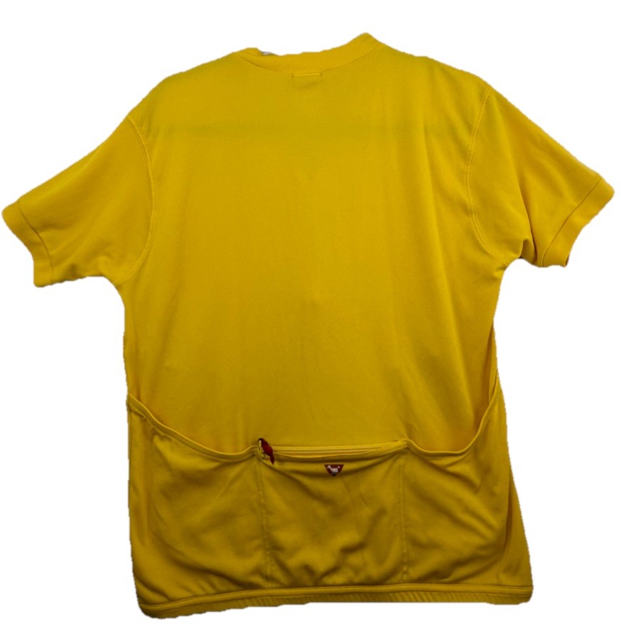 Vintage 1990s 2000s Yellow Oakley Software Mesh Biker Top Cycling Jersey Mesh LG