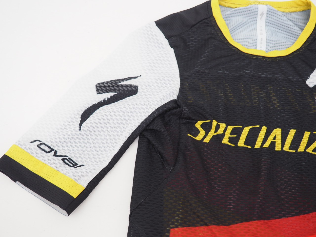 Specialized Racing Lightweight Zipless Jersey Size XXS Orange/Yellow/BK/WH