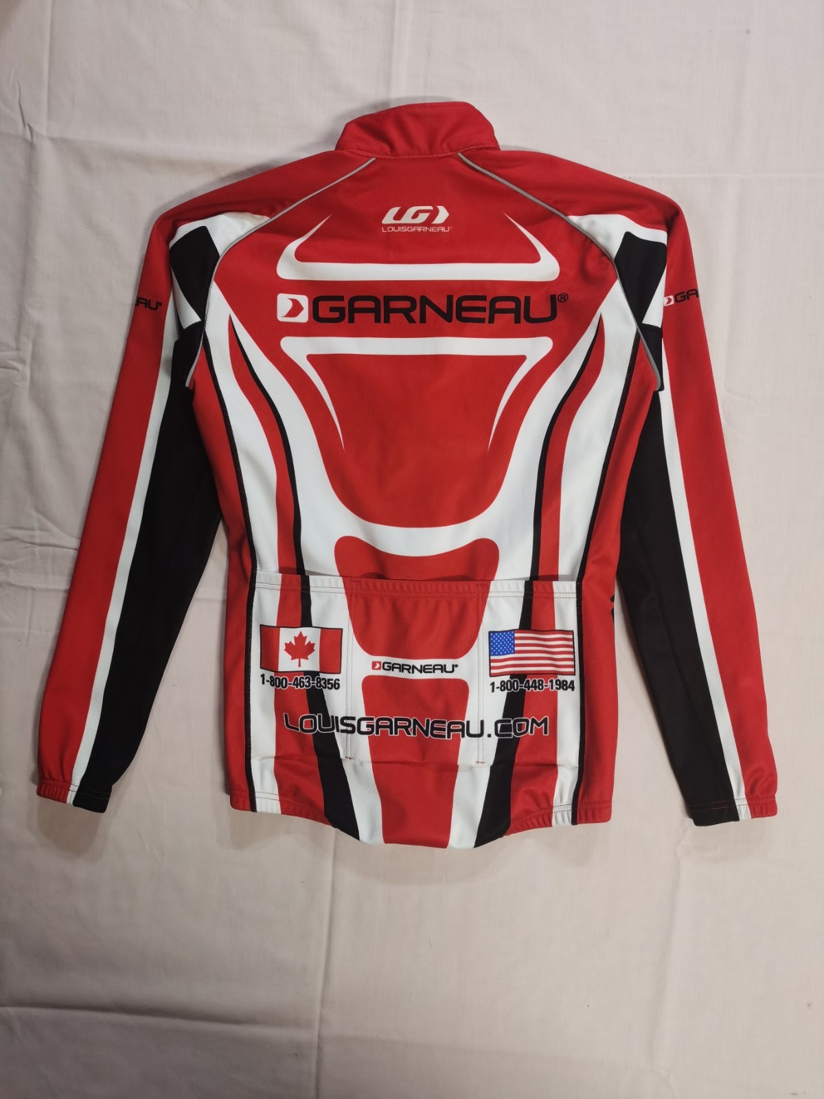Louis Garneau Zip Up Long Sleeve Men Cycling Jersey Jacket XXS NWT