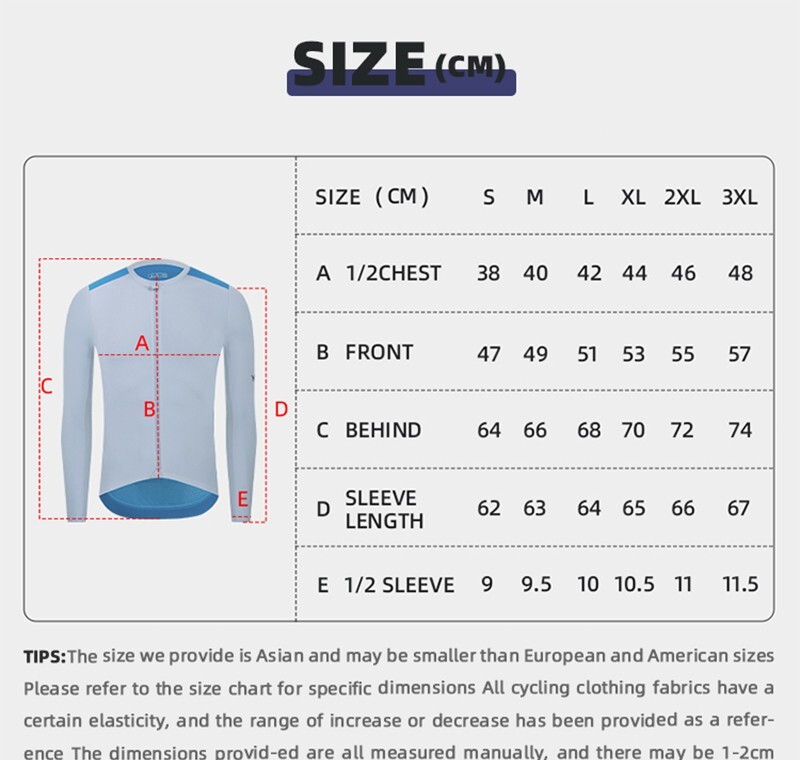 Men Pro Cycling Jersey Long Sleeve Road Bike Shirt Breathable Tops Quick Dry