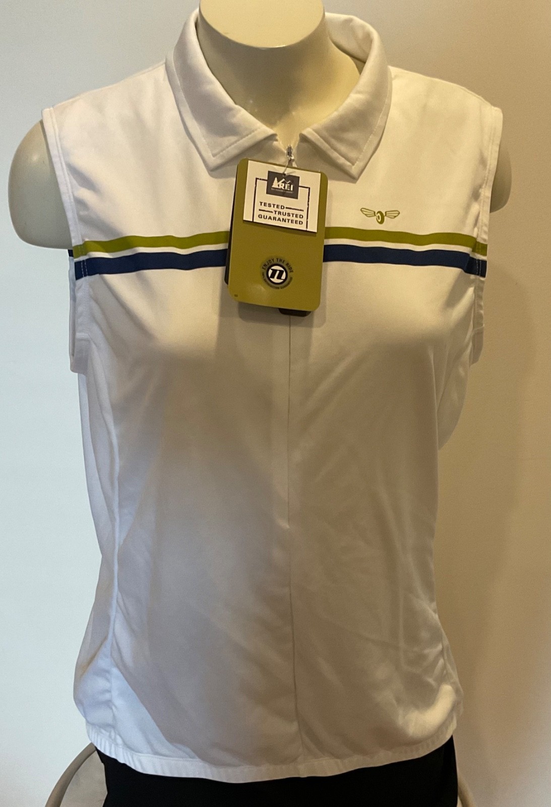 Novara Cycling Shirt Women’s XL Zip Up Pockets Sleeveless flirt Jersey NWT REI