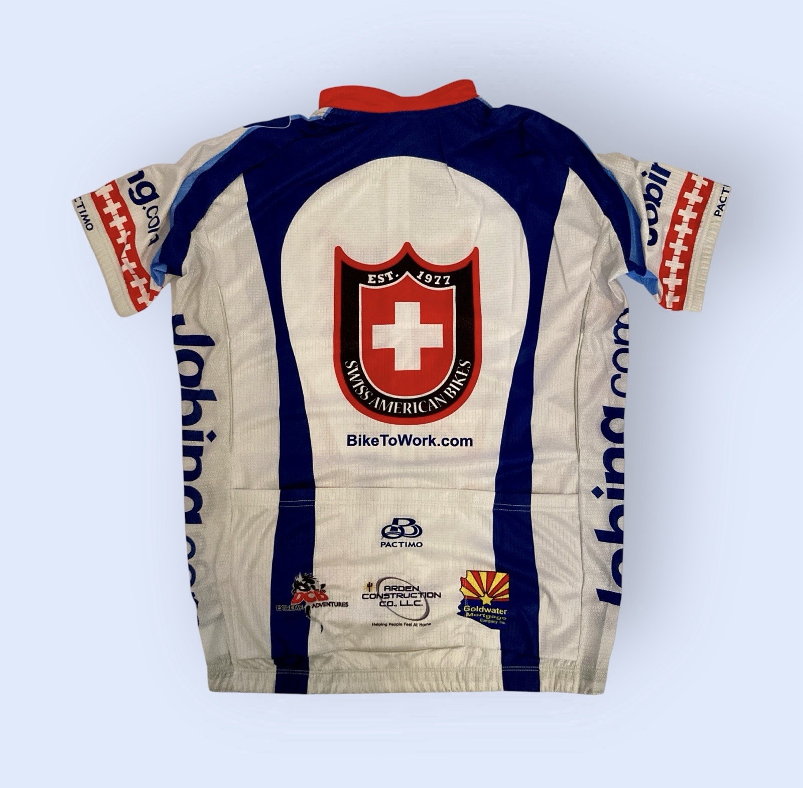 New Pactimo Men’s Cycling Jersey Swiss American Bikes Sz. L