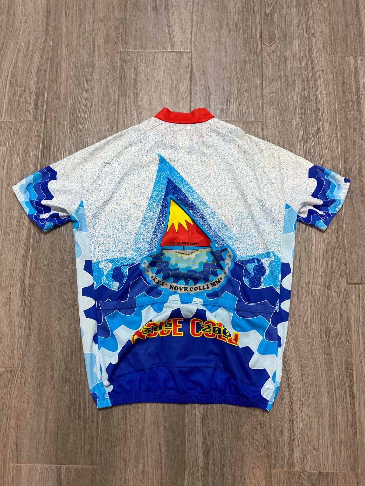 Vintage Nove Colli 2000 Cycling Jersey VB Italy Full Zip Men’s XXL