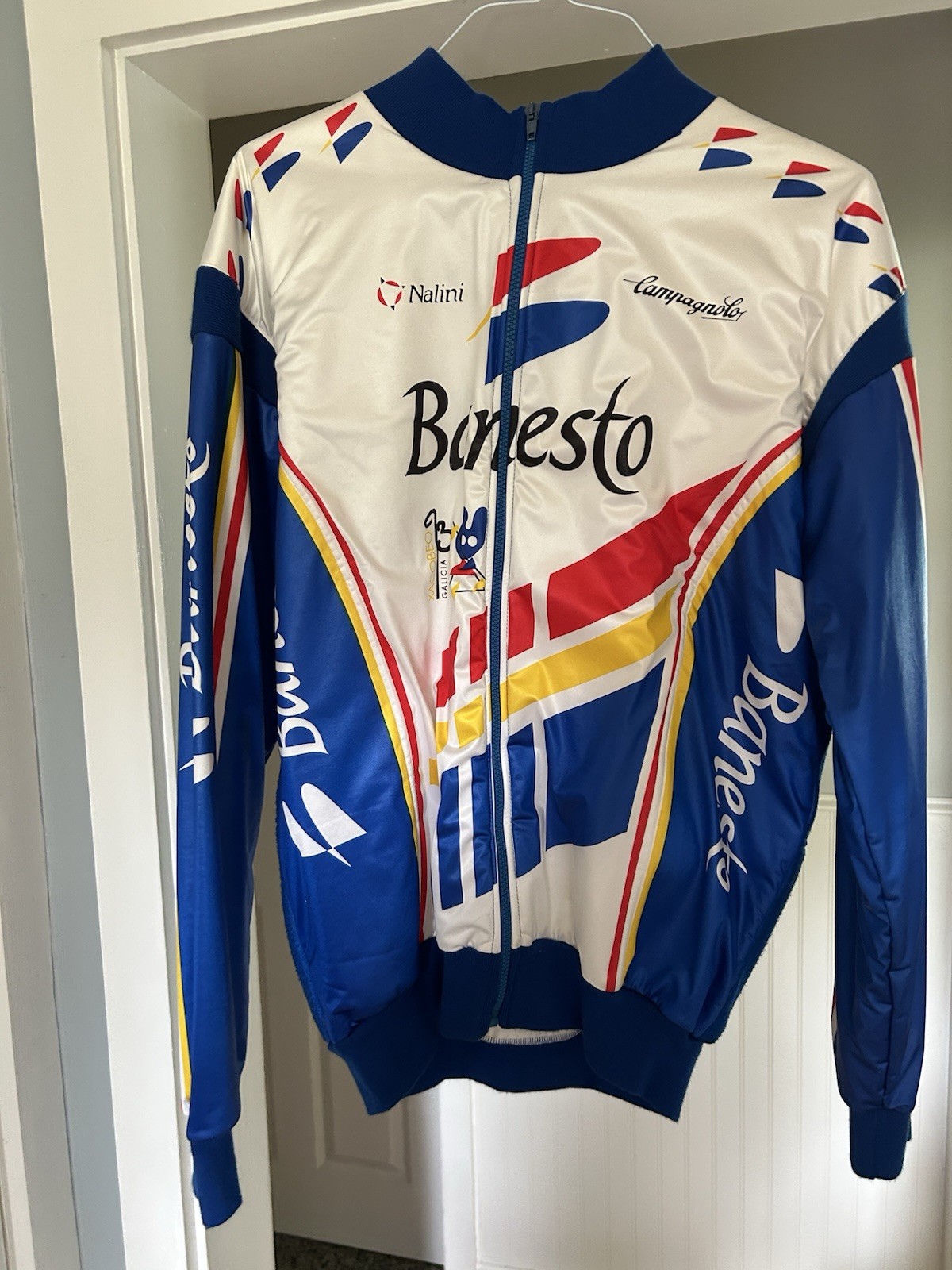 Nalini/ Banesto vintage Cycling jacket Synthetic Fleece Size L