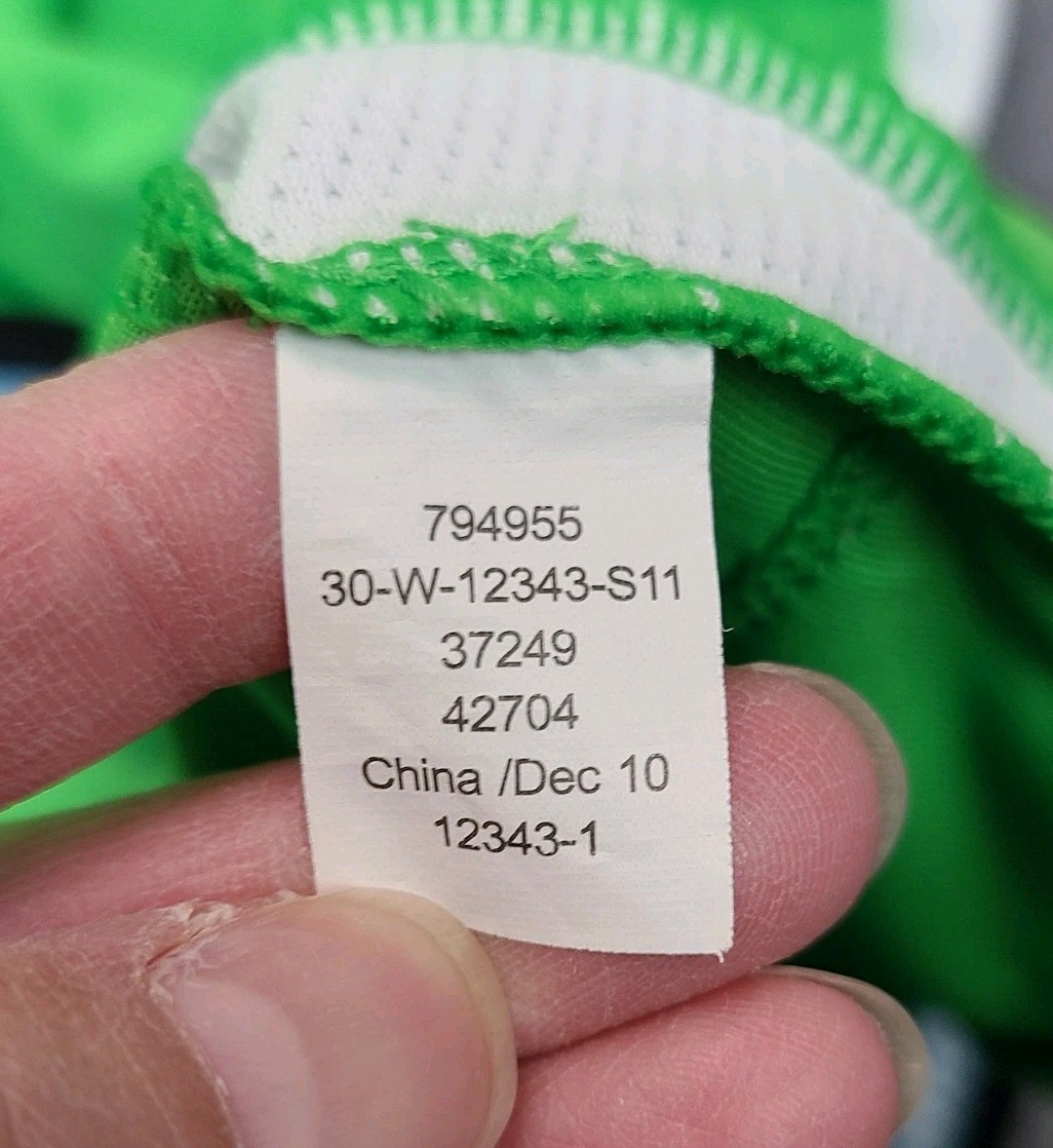 Novara Cycling Jersey 1/4 Zip Womens XL Green SS Bike 2 Back Pockets W/ Zip PKT