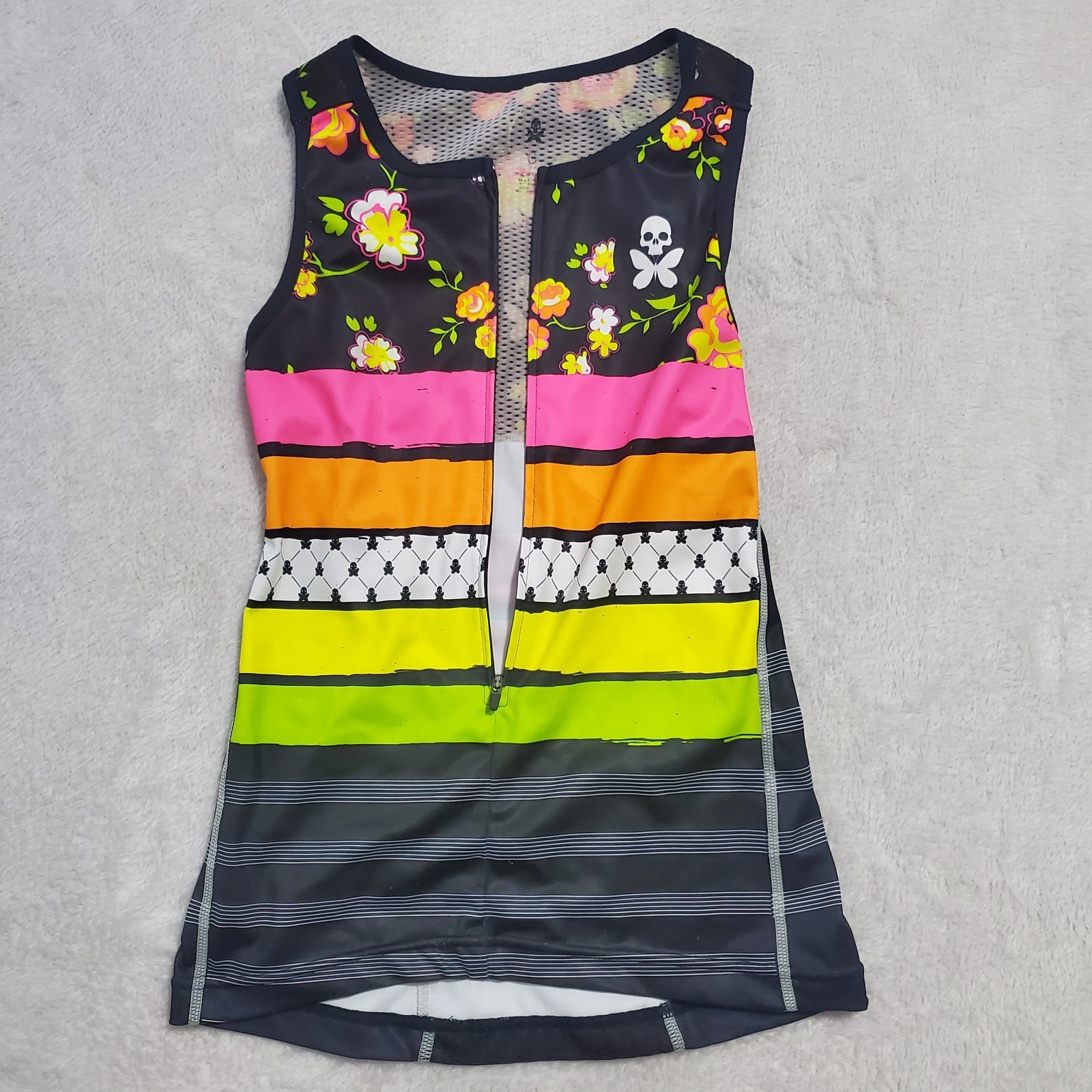 Betty Designs Cycling Vest Women S Lightweight Sleeveless 1/2 Zip Tank Top