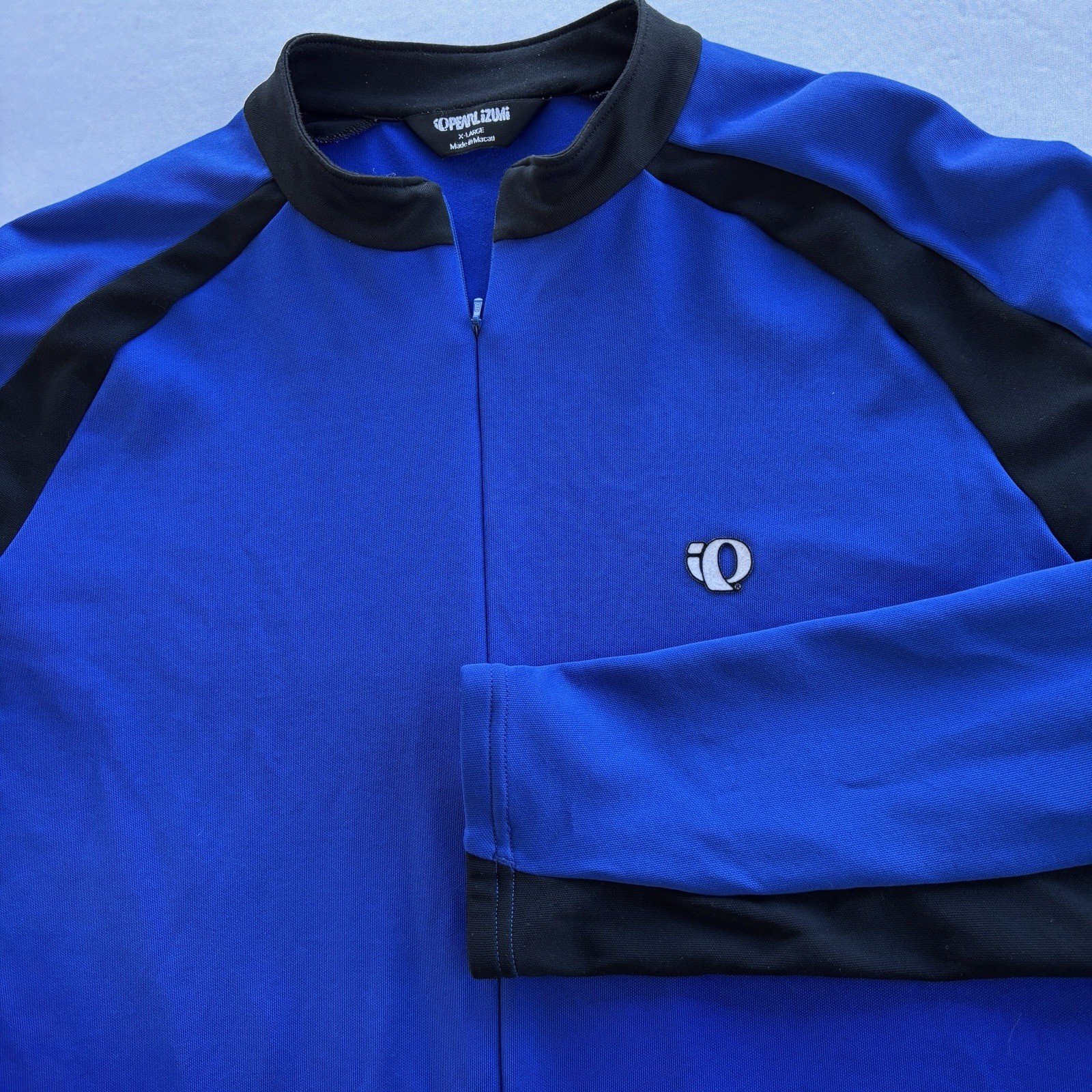 Pearl Izumi Long Sleeve Cycling Jersey Blue Black Full Zip Men’s XL Macau