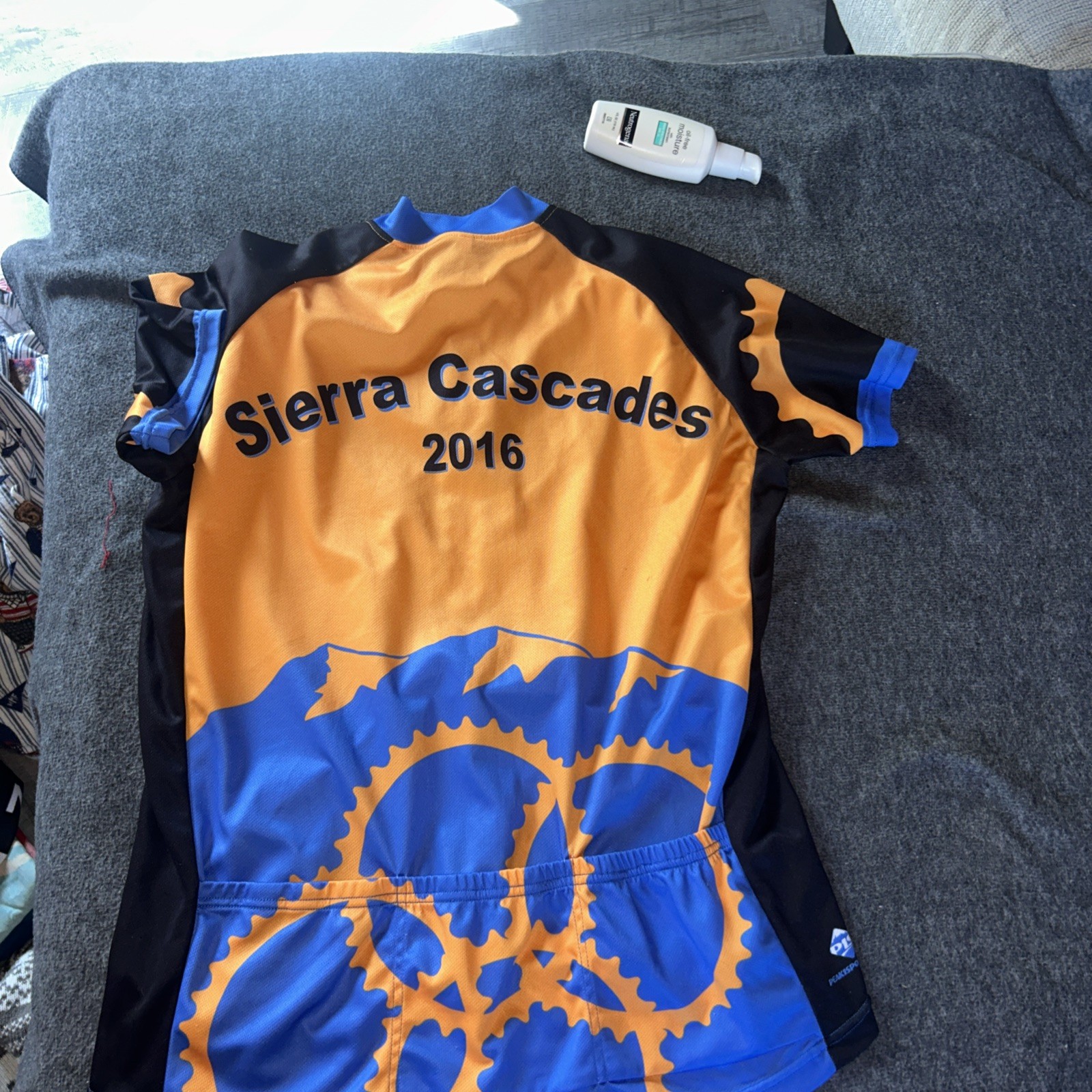 Peak 1 Sports Sierra Cascades BIKE TOUR 2016 Cycling Womens 3XL Jersey Shirt