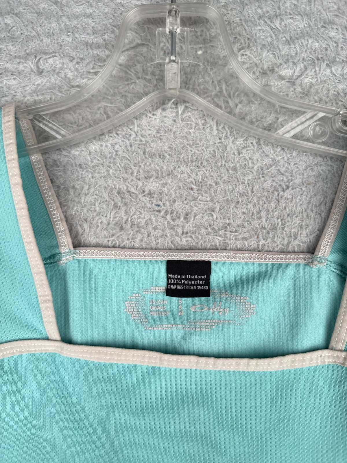 Oakley Cycling Jersey Women Small Teal White Tank Sleeveless Rear Pockets Poly