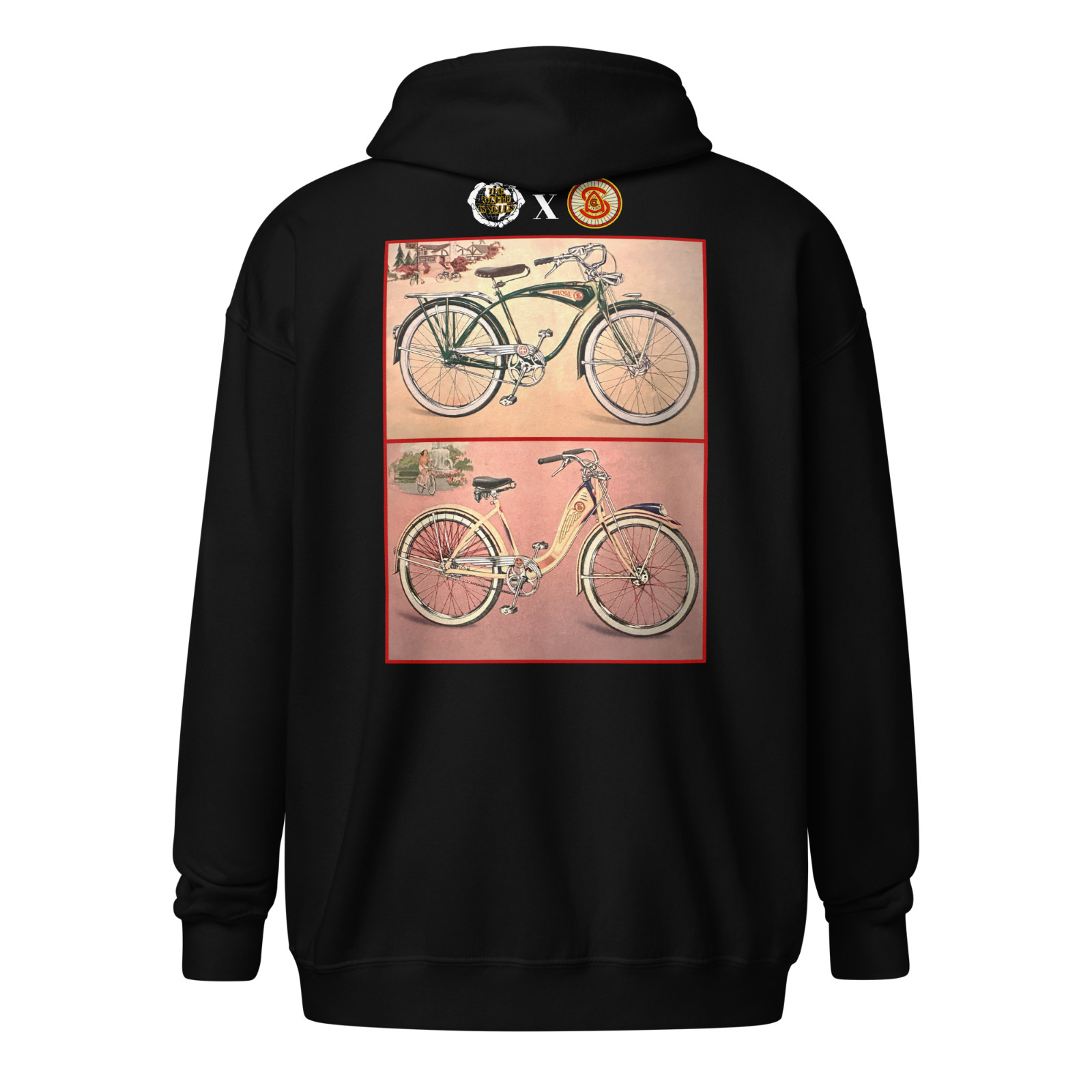 AS&CO Deluxe zip-up hoodie (S-5XL) – 1941 Schwinn Autocycle deluxe, prewar, bike