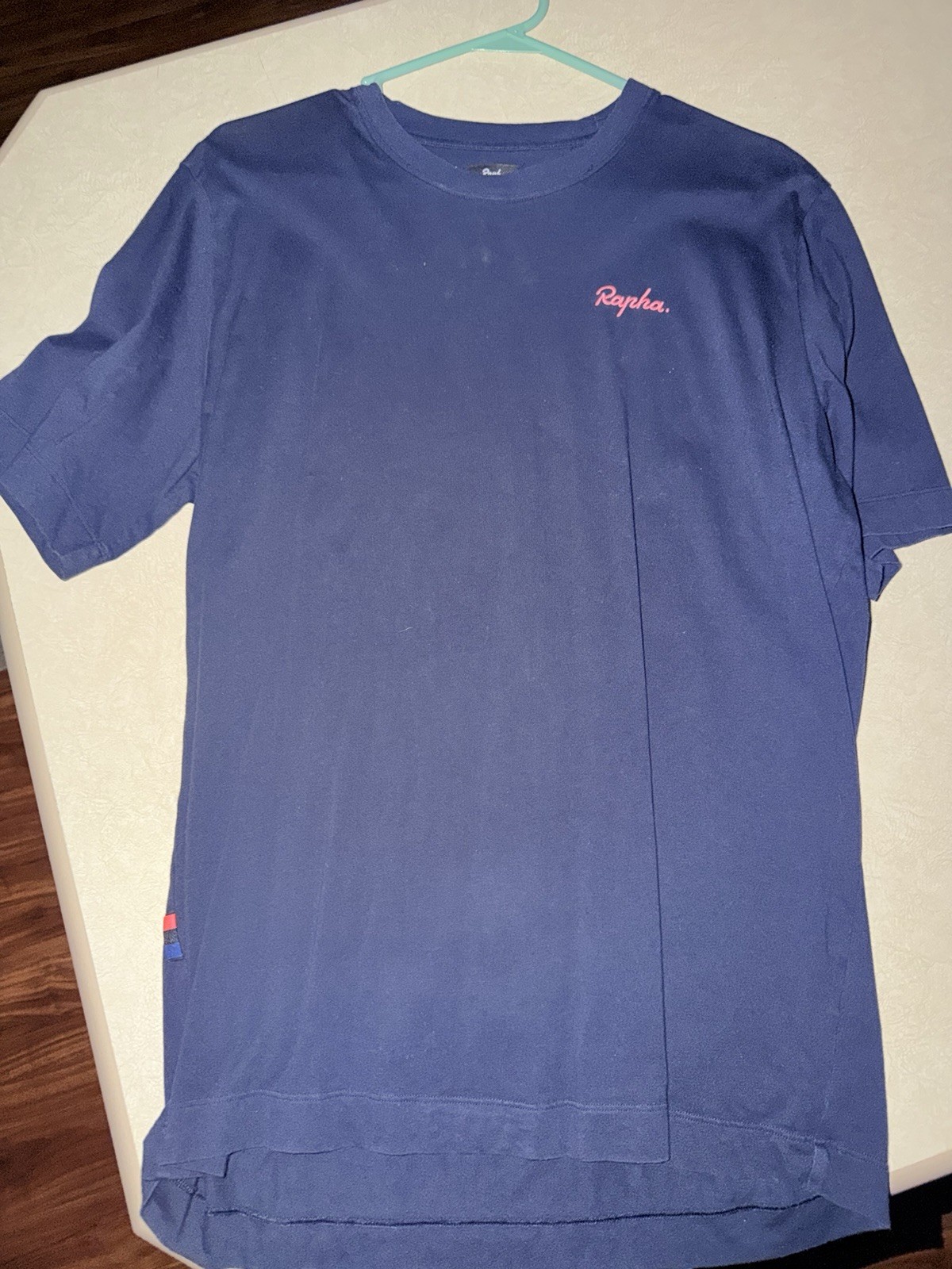 Rapha Cycling Cotton Tee Shirt XL Navy Blue Casual Wear Short Sleeve