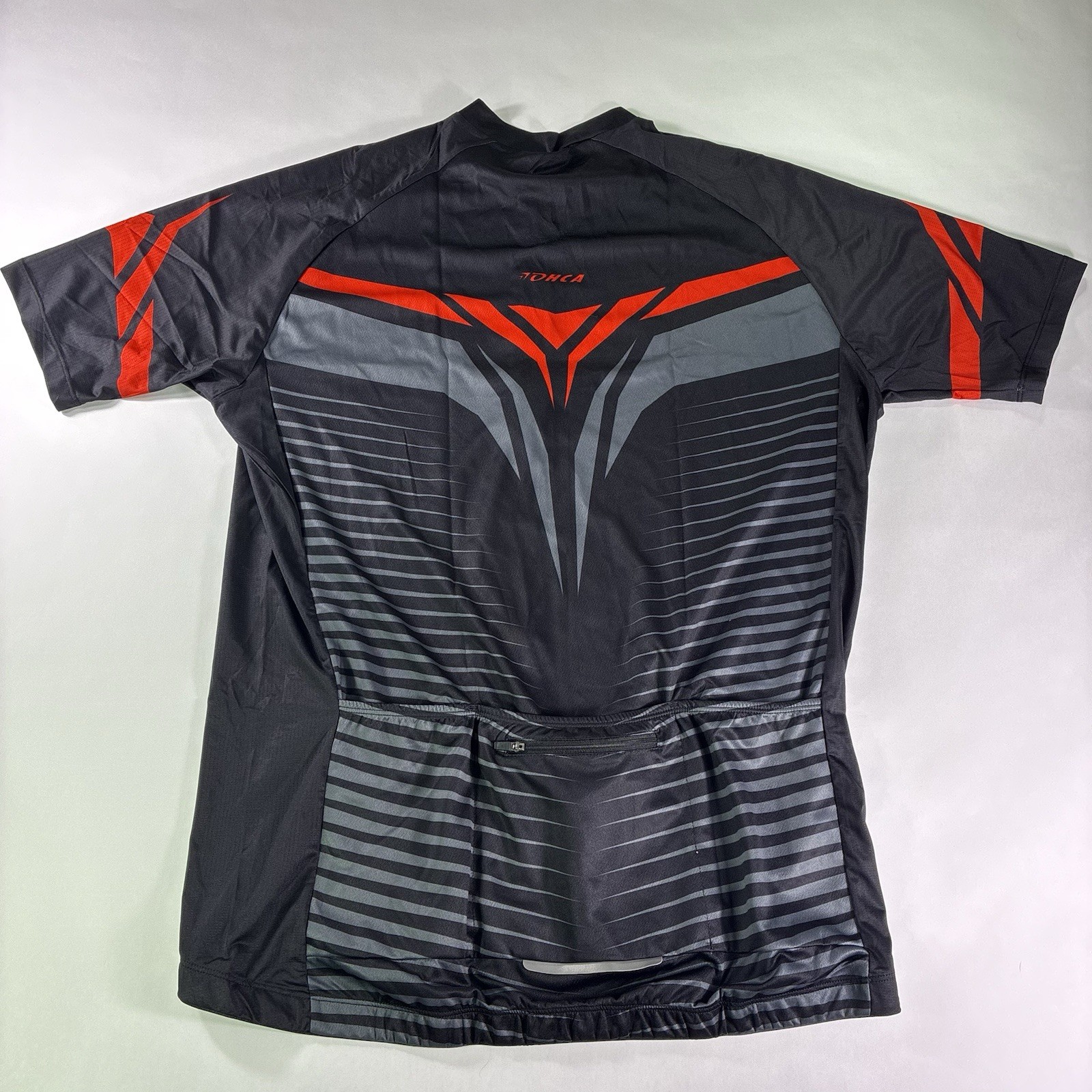 Mens Cycling T-Shirt Short Sleeve Sz XL Top Riding Jersey Light Zipper Pockets