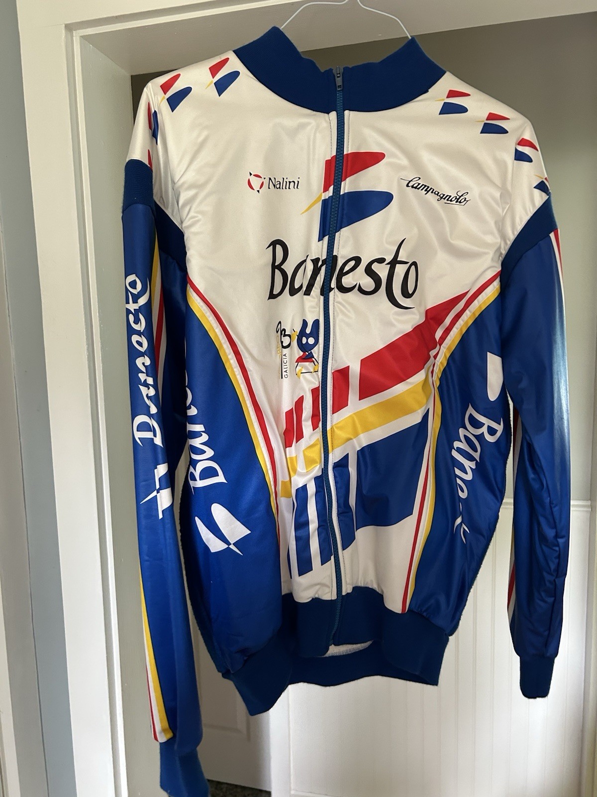 Nalini/ Banesto vintage Cycling jacket Synthetic Fleece Size L