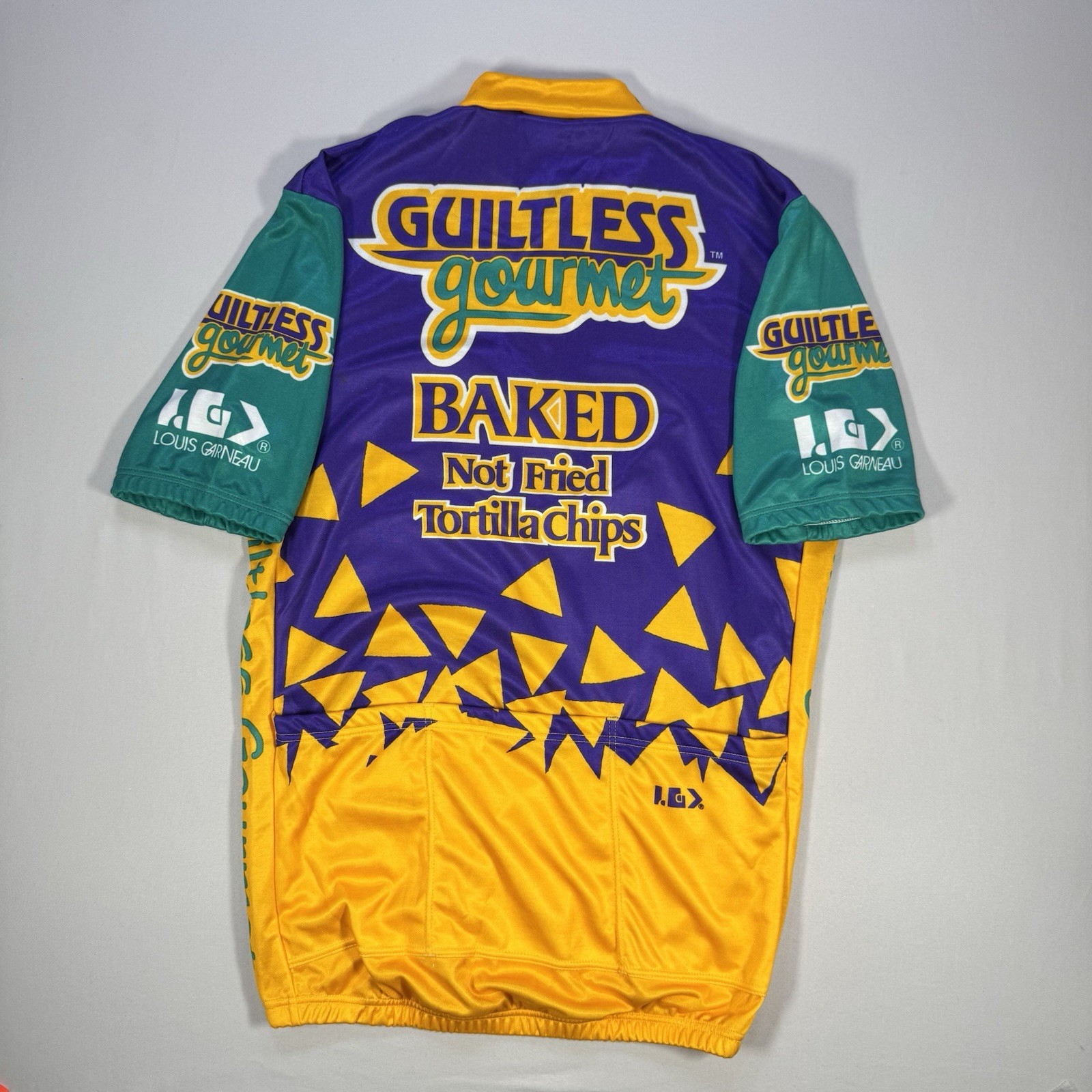 Vintage Louis Garneau Cycling Jersey Guiltless Gourmet US Pro Team – NWT – Large