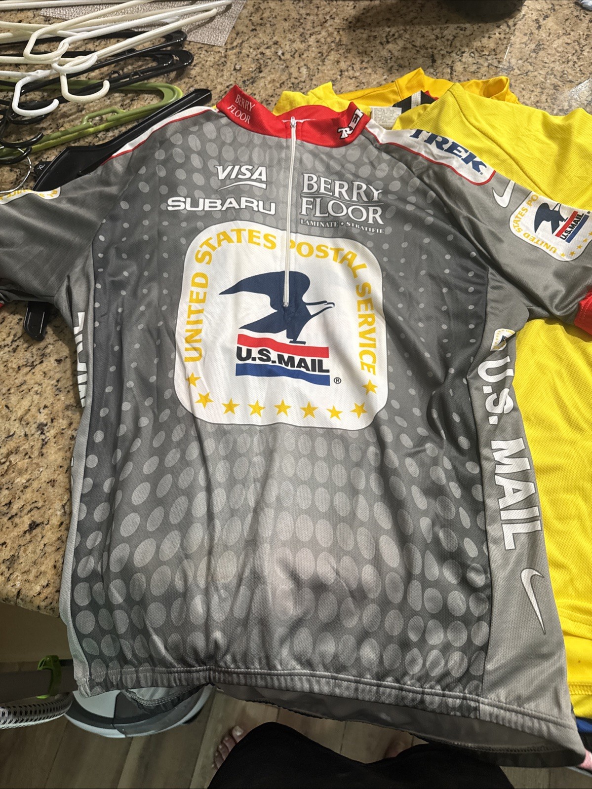 Vintage NWT 2003 Nike Trek USPS Team Size XL Retro Cycling Jersey